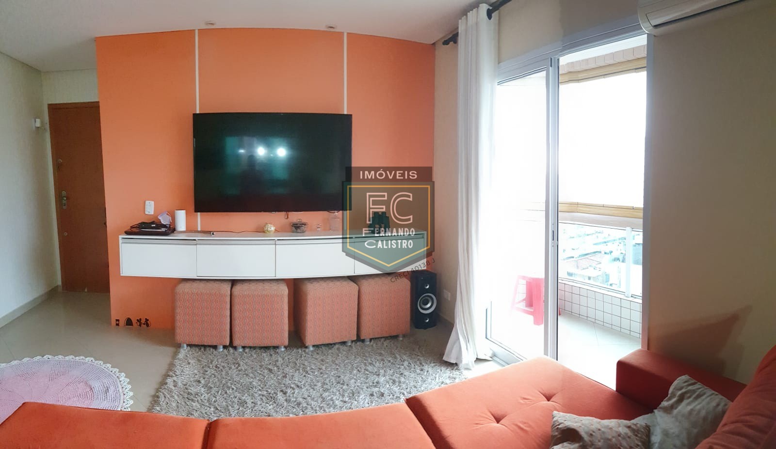 Cobertura Duplex Mobiliada 3 Dormitórios (2 suítes) Vista para o Mar, Piscina e Área Gourmet Privativa, 100 mts da praia, TUPI, Praia Grande /SP