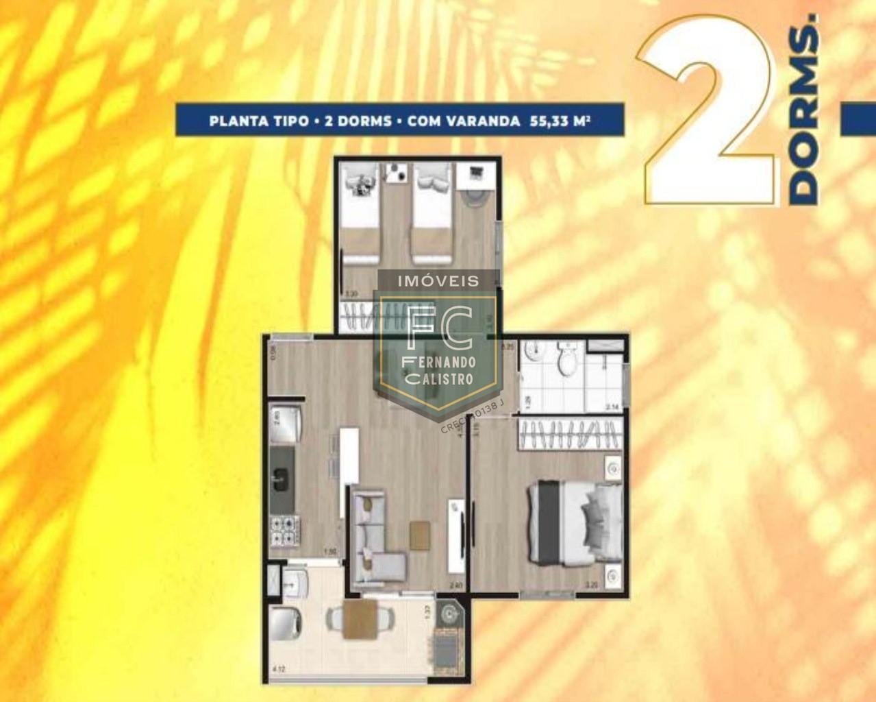 APARTAMENTO COM 1 DORMITÓRIO À VENDA, 47 M² POR R$ 274.950.00, Lazer Completo -Localização privilegiada VERA CRUZ - MONGAGUÁ/SP