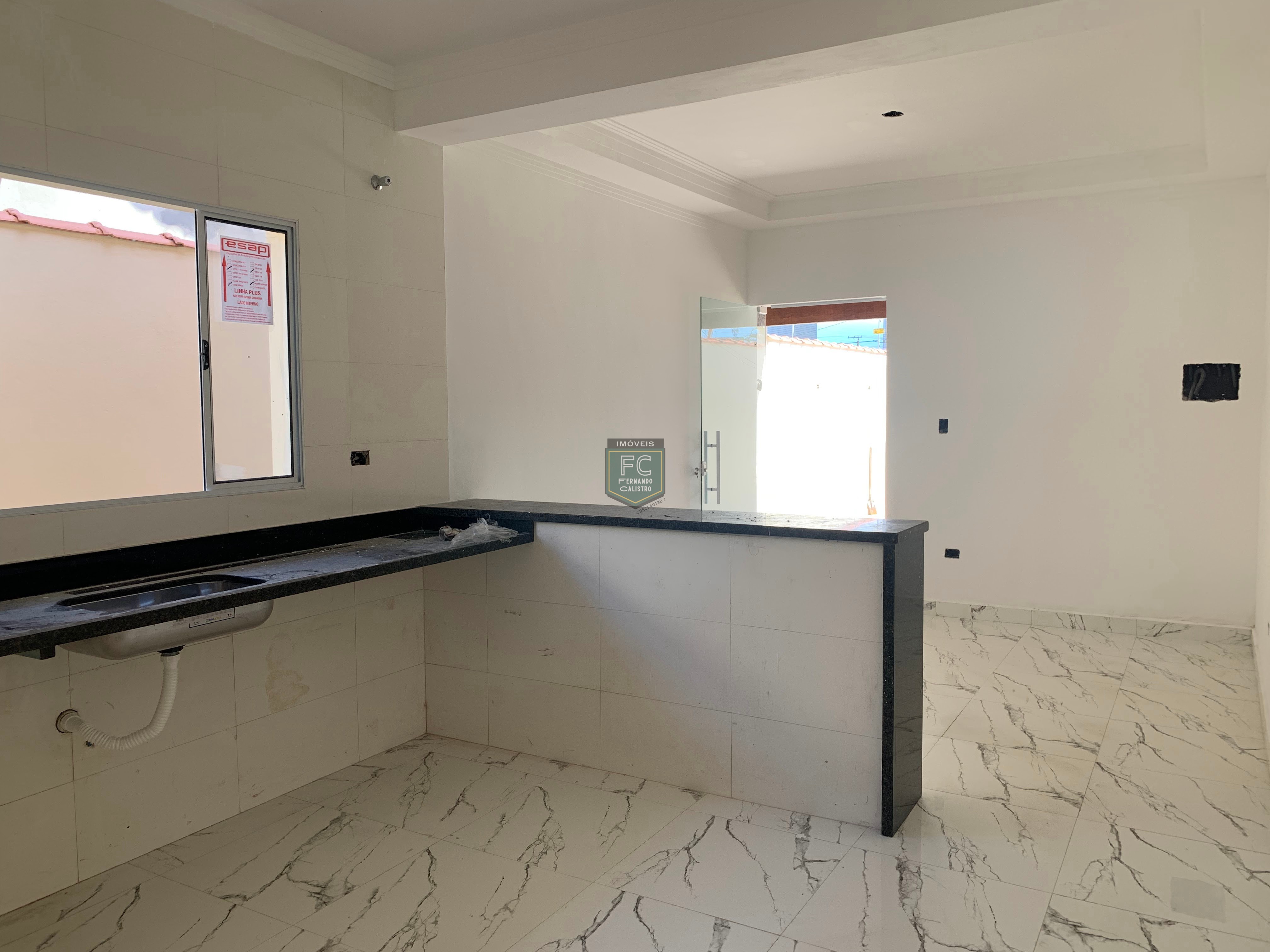 Casas geminadas térreas novas próx. A praia, 3 dormitórios (