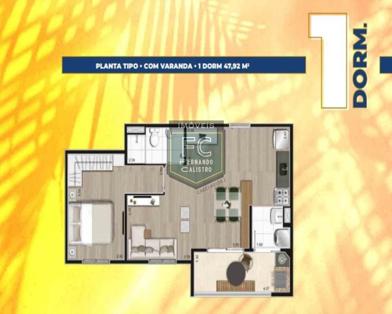 APARTAMENTO COM 1 DORMITÓRIO À VENDA, 47 M² POR R$ 274.950.00, Lazer Completo -Localização privilegiada VERA CRUZ - MONGAGUÁ/SP
