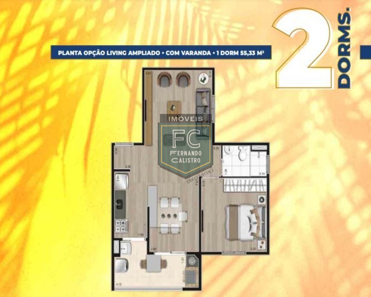 APARTAMENTO COM 1 DORMITÓRIO À VENDA, 47 M² POR R$ 274.950.00, Lazer Completo -Localização privilegiada VERA CRUZ - MONGAGUÁ/SP