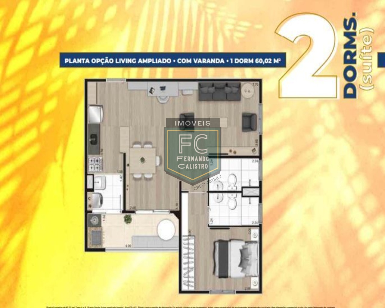 APARTAMENTO COM 1 DORMITÓRIO À VENDA, 47 M² POR R$ 274.950.00, Lazer Completo -Localização privilegiada VERA CRUZ - MONGAGUÁ/SP
