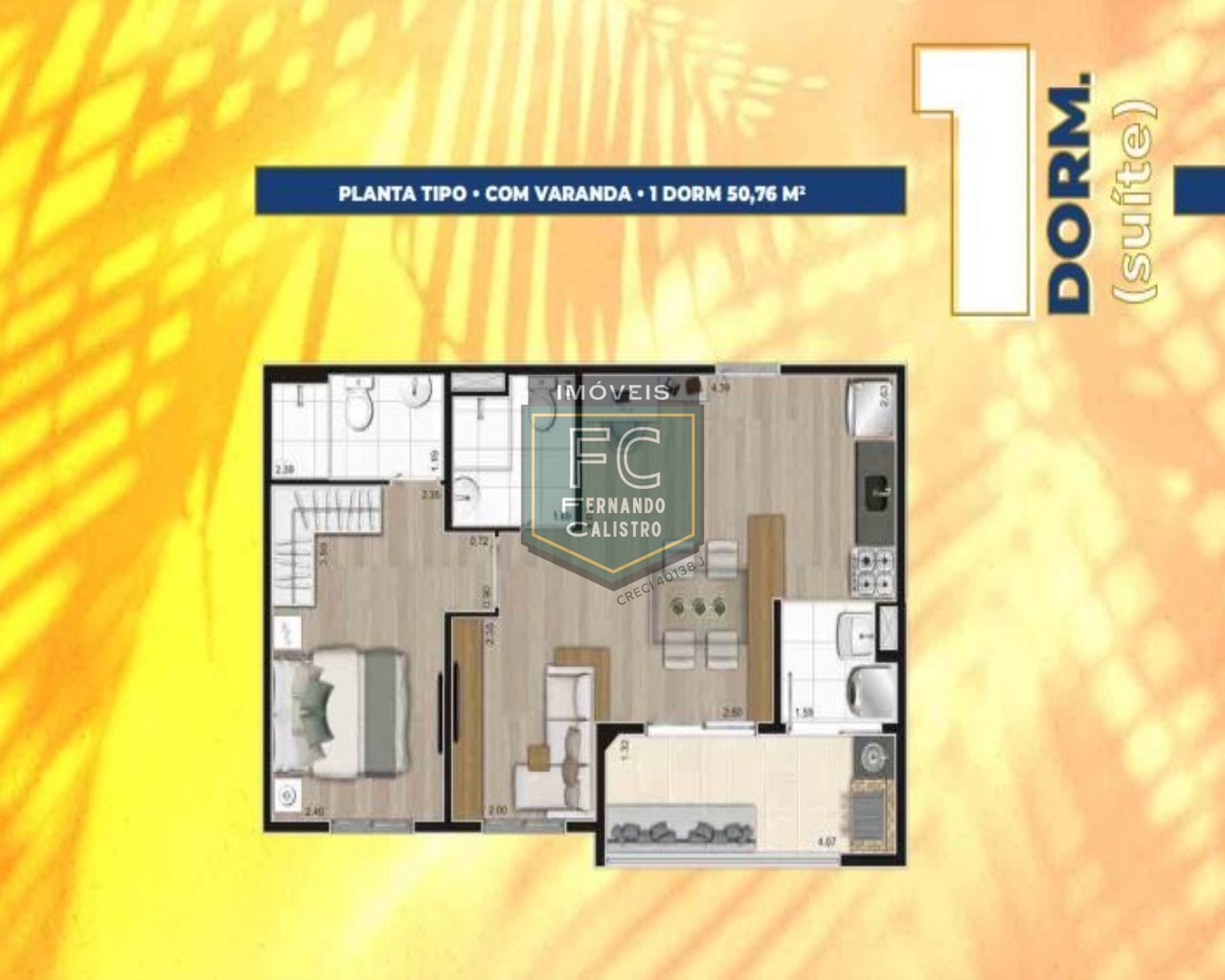 APARTAMENTO COM 1 DORMITÓRIO À VENDA, 47 M² POR R$ 274.950.00, Lazer Completo -Localização privilegiada VERA CRUZ - MONGAGUÁ/SP