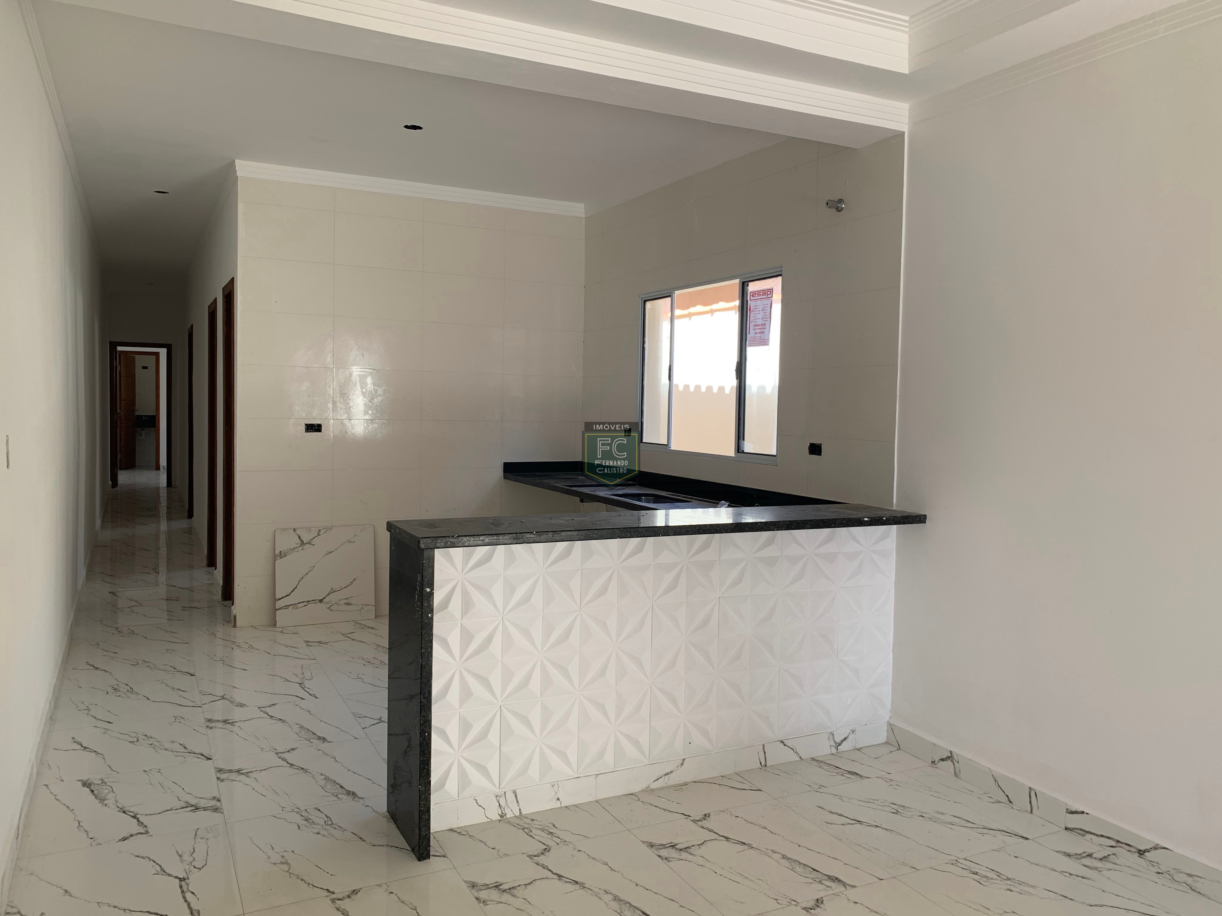 Casas geminadas térreas novas próx. A praia, 3 dormitórios (