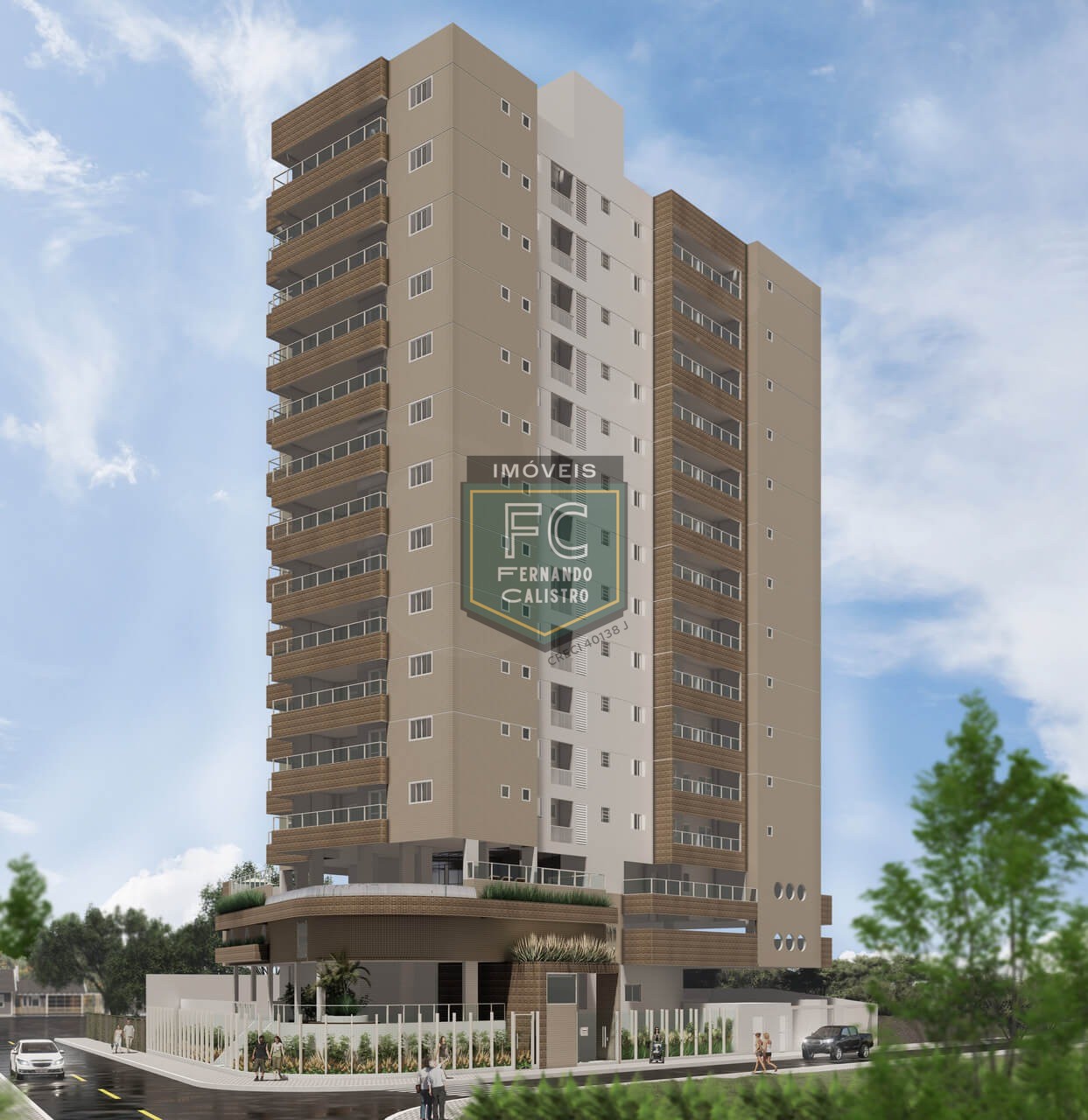 Apartamento alto padrão 2 dormitórios (1 suíte), varanda gou