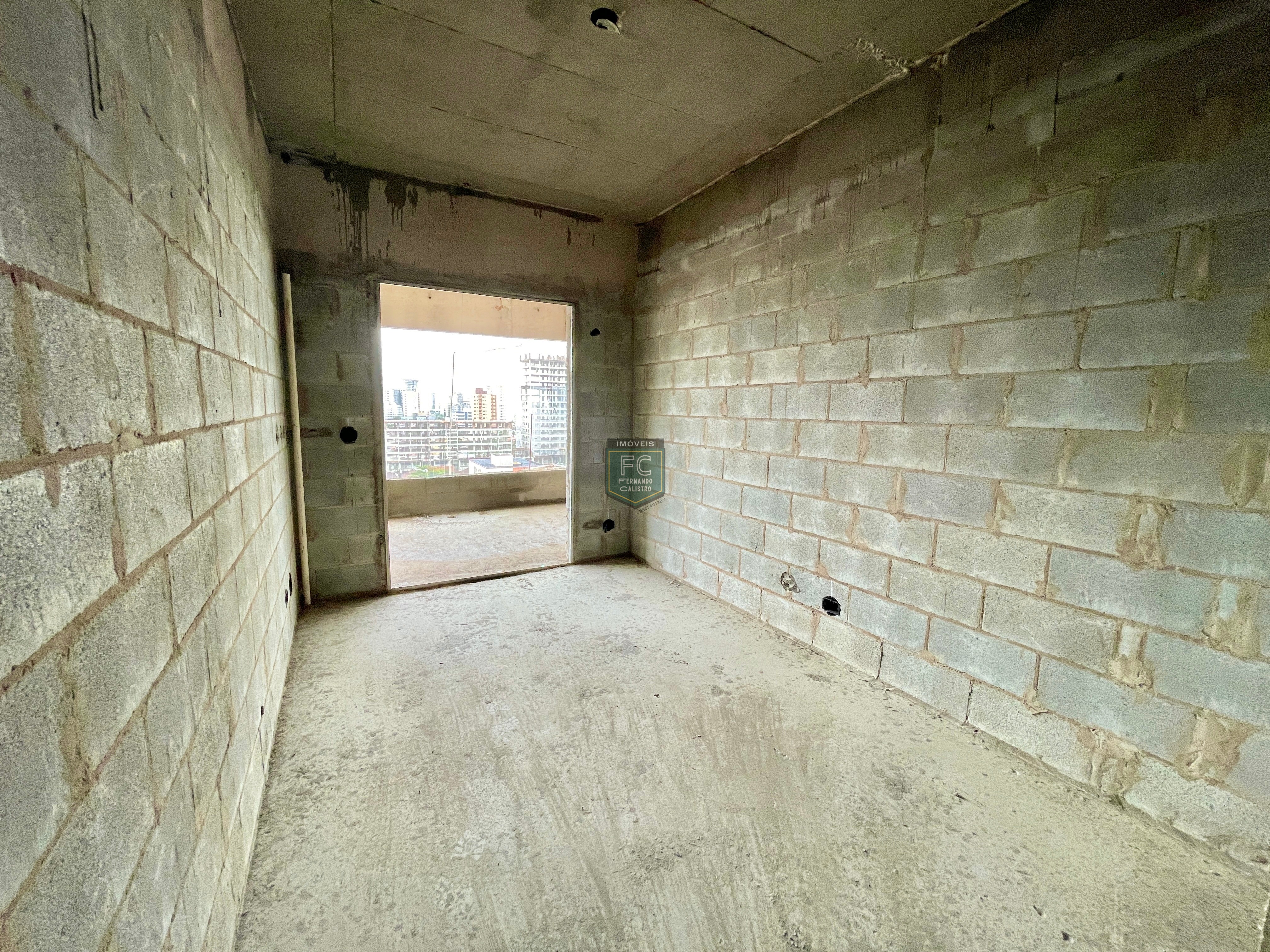 Apartamento alto padrão 3 dormitórios (1 suíte) frente, varanda gourmet c/ vista p/ o mar, 2 vagas, em obras: out 23, v. Caiçara, praia grande/sp