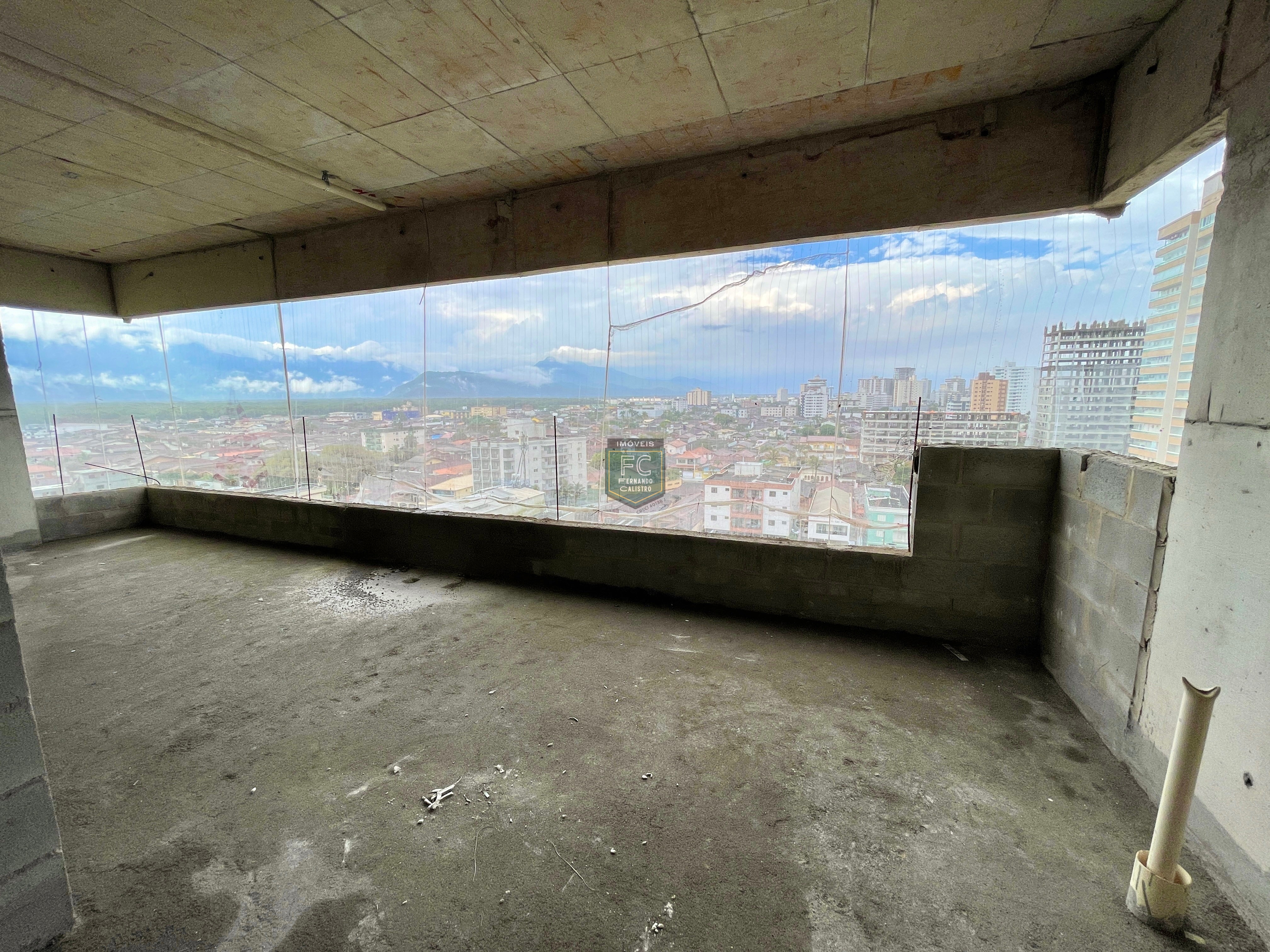 Apartamento alto padrão 3 dormitórios (1 suíte) frente, varanda gourmet c/ vista p/ o mar, 2 vagas, em obras: out 23, v. Caiçara, praia grande/sp