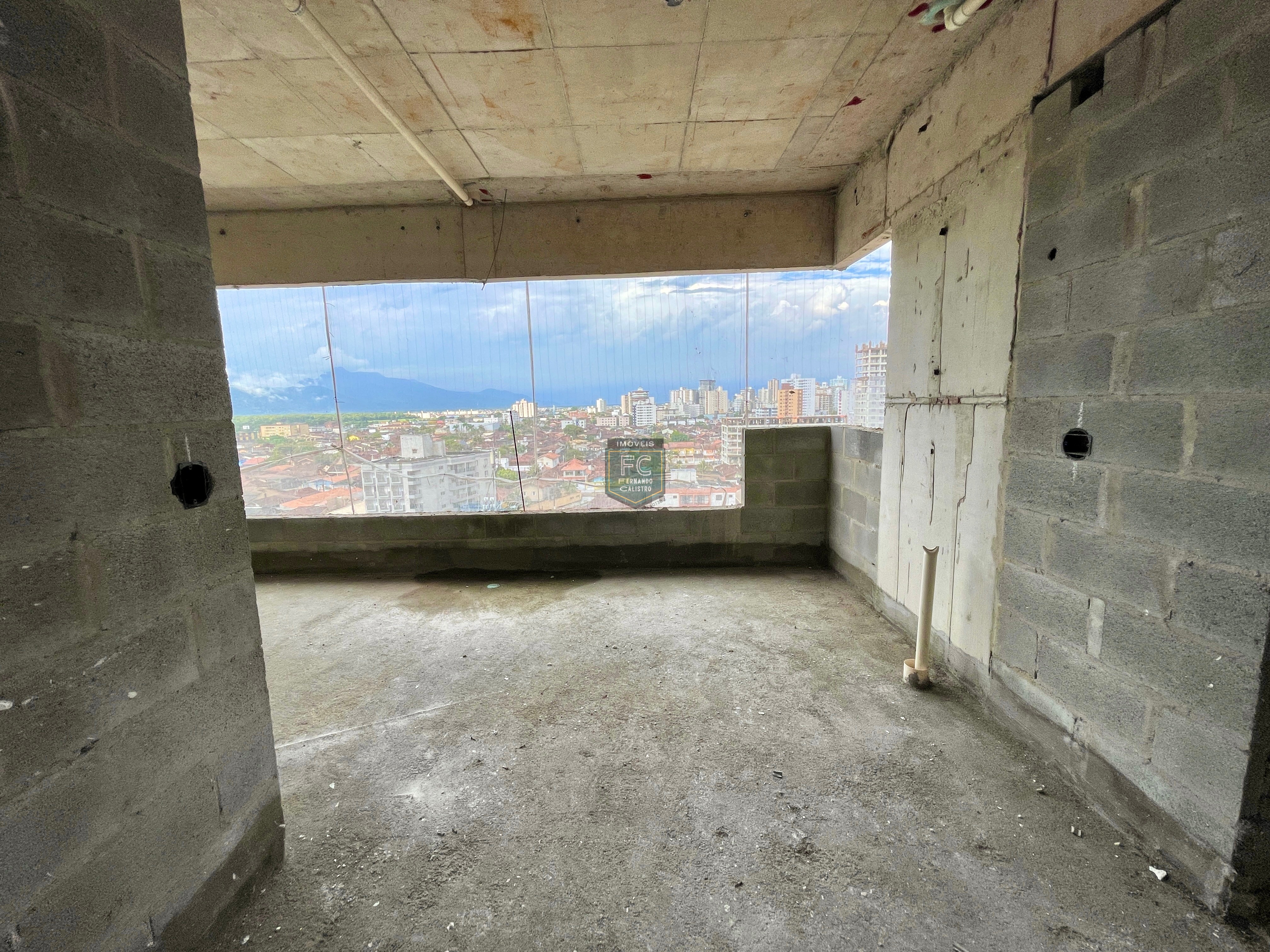 Apartamento alto padrão 2 dormitórios (1 suíte), varanda gourmet c/ vista p/ o mar, 1 vaga, lazer clube, em obras: out 23, v. Caiçara, praia grande/sp