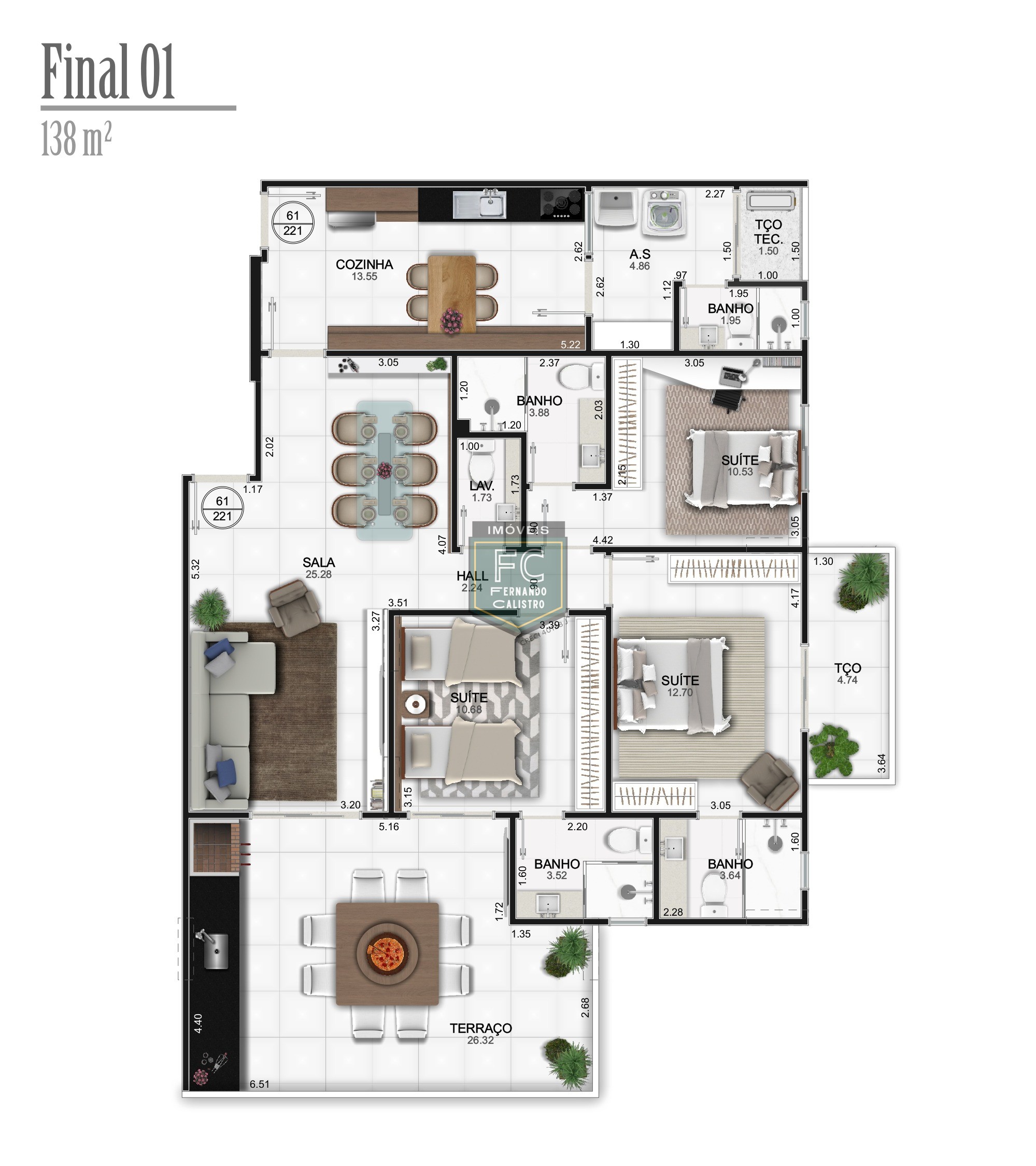 Apartamentos alto padrão com vista para o mar, 2 e 3 dormitórios, lazer completo, localização privilegiada - caiçara - praia grande/sp.
