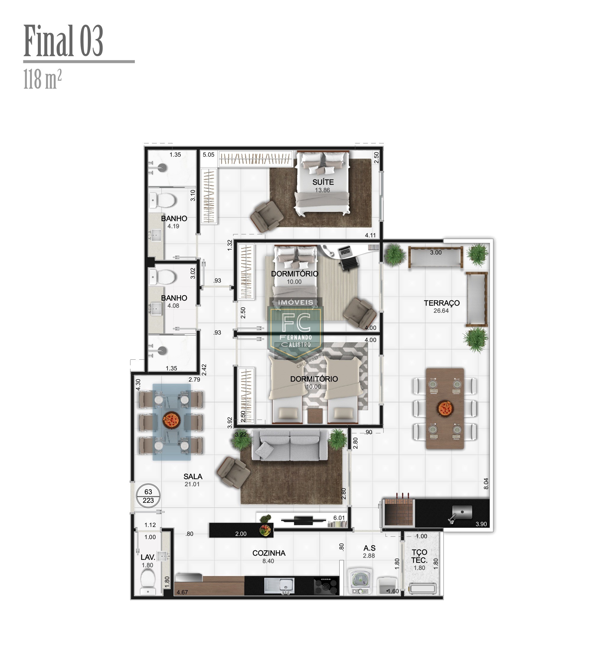 Apartamentos alto padrão com vista para o mar, 2 e 3 dormitórios, lazer completo, localização privilegiada - caiçara - praia grande/sp.