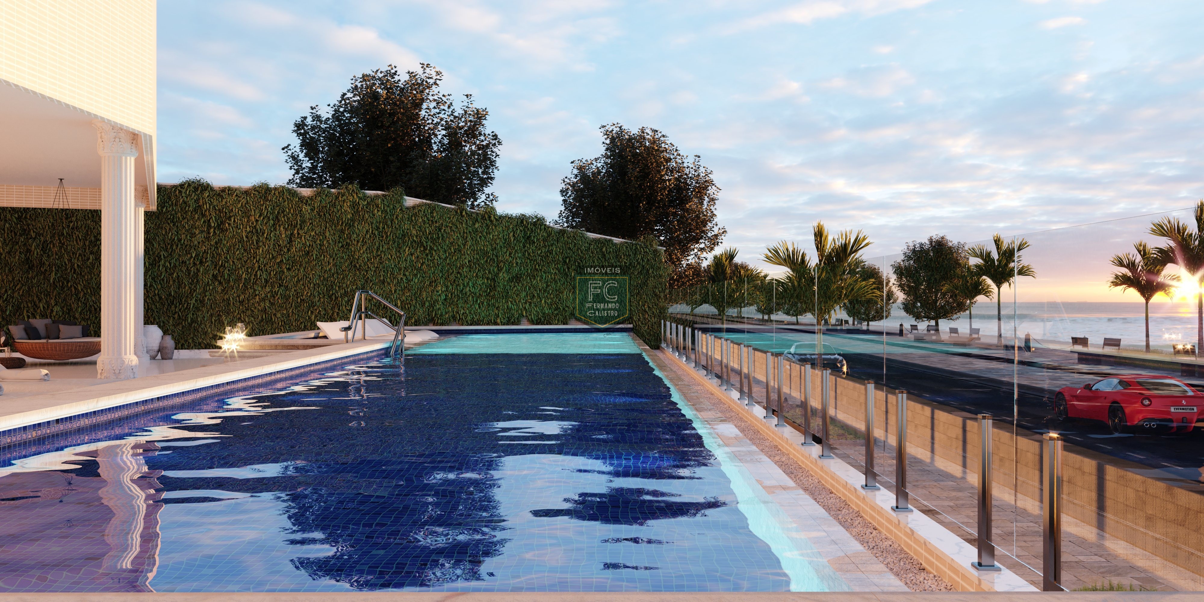 Apartamentos alto padrão com vista para o mar, 2 e 3 dormitó