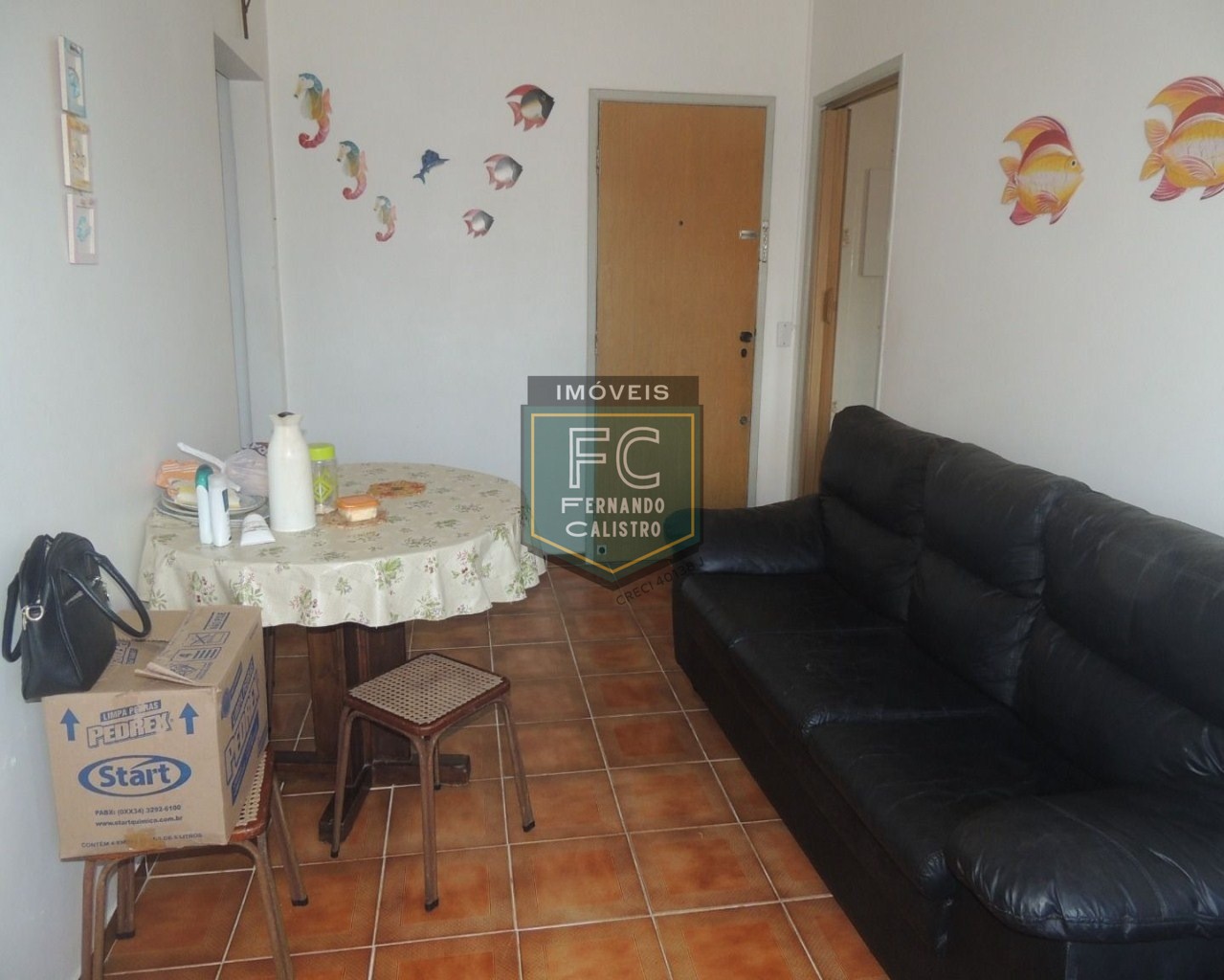 Apartamento 1 Dormitório Semi Mobiliado, 57 m², Elevador, 1 Vaga, Condomínio Frente Mar, Financia Bancário, V. Atlântica, Região Central, Mongaguá SP