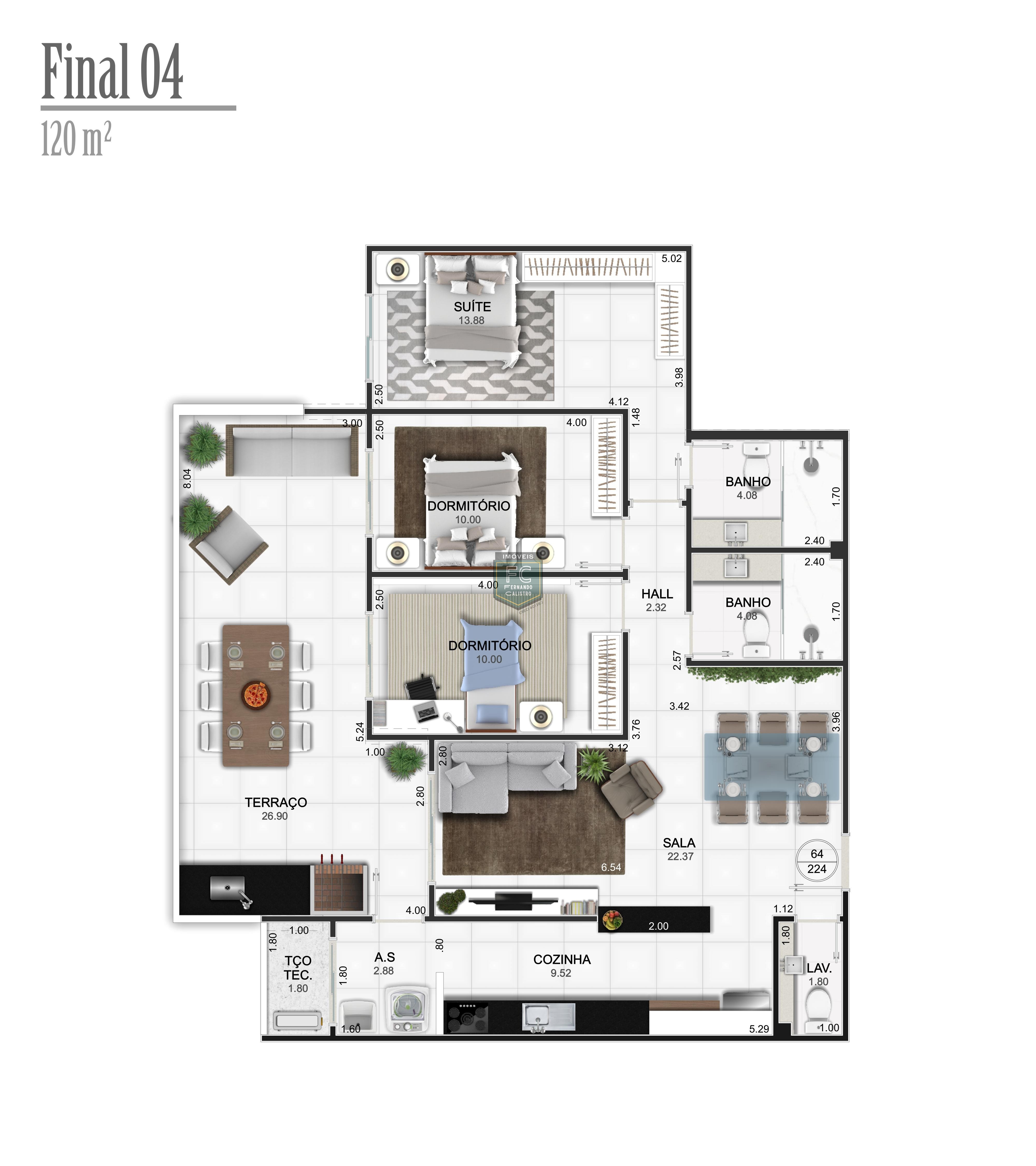 Apartamentos alto padrão com vista para o mar, 2 e 3 dormitórios, lazer completo, localização privilegiada - caiçara - praia grande/sp.