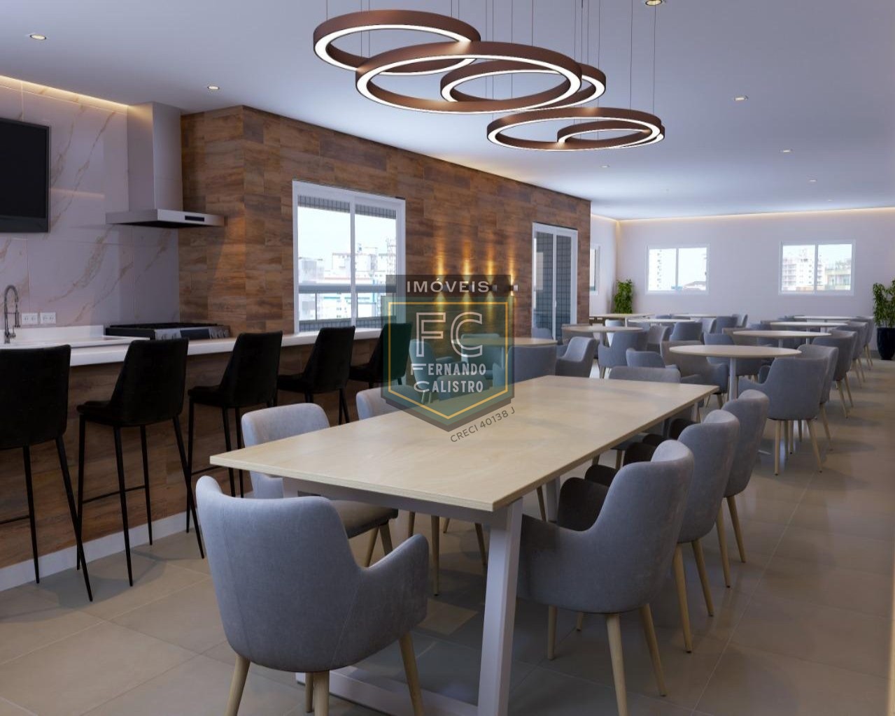 Apartamento 1 dormitório (suíte) alto padrão em obras, varanda gourmet, lazer completo, local nobre, perto da praia, guilhermina, praia grande sp