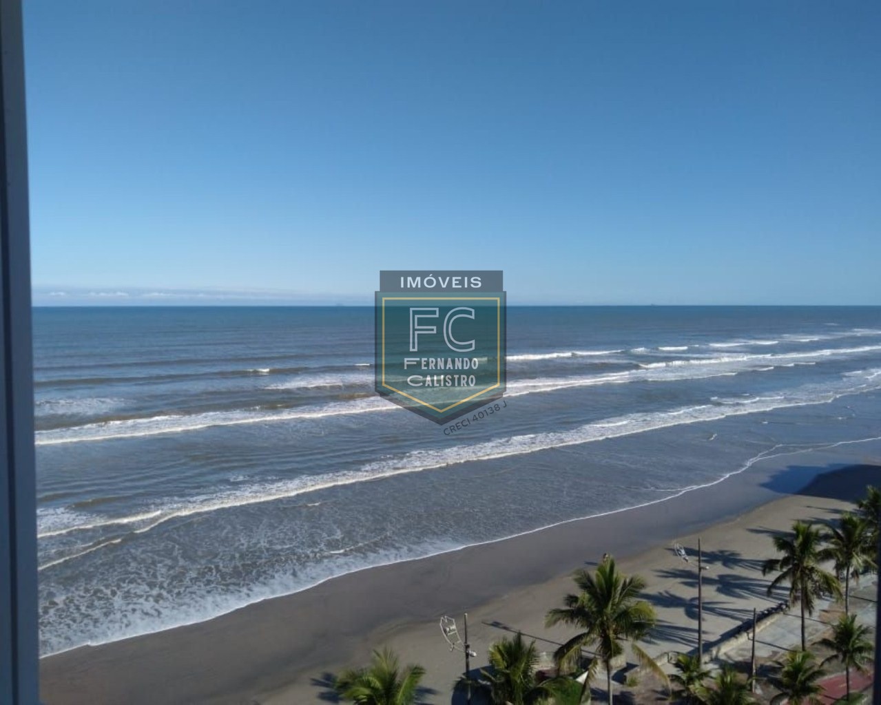 Apartamento 2 dormitórios (1 suite) alto padrão, semimobiliado, andar alto, 2 varandas de frente para o mar, financia, jd. Praia grande, mongaguá sp