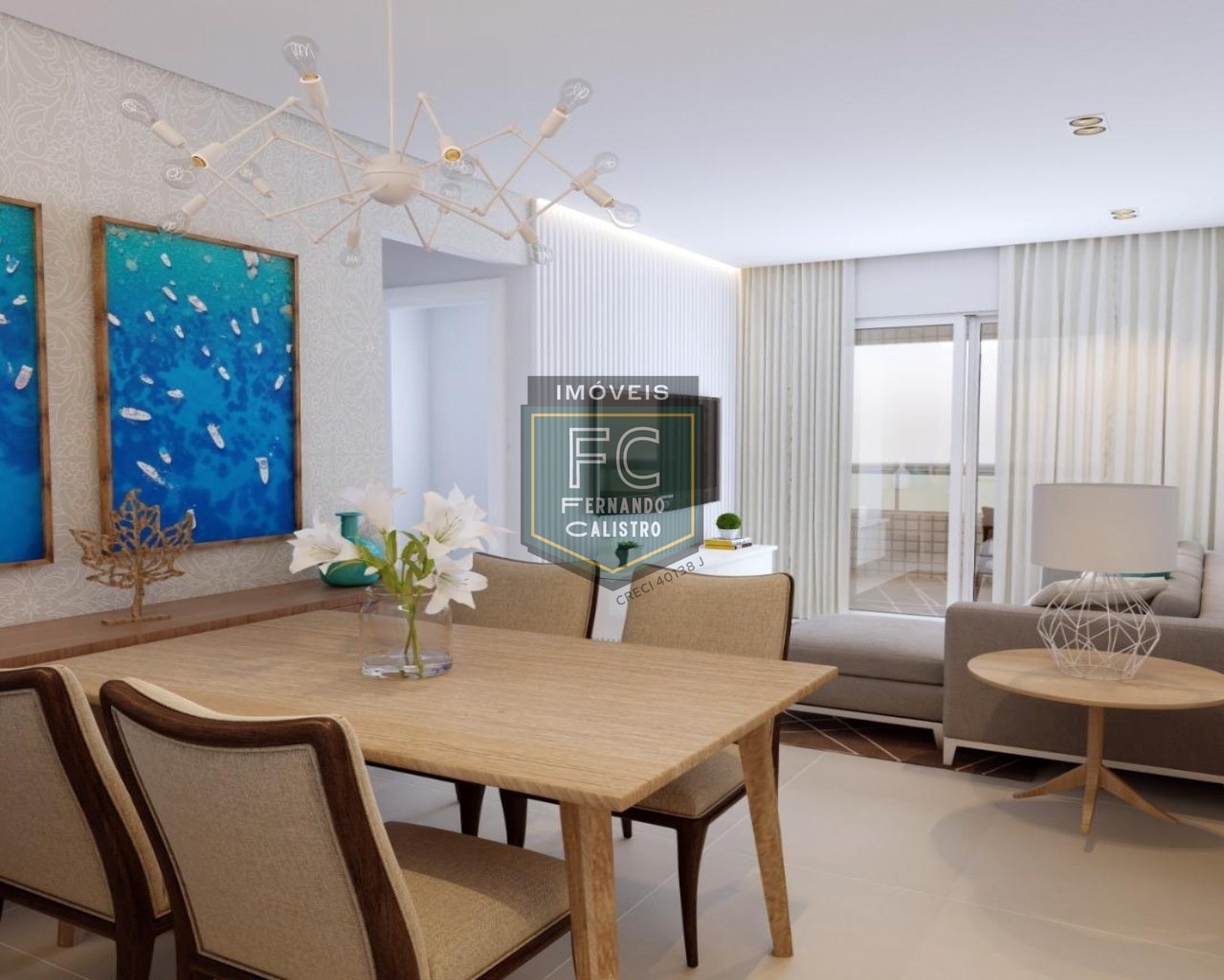 Apartamento 1 dormitório (suíte) alto padrão em obras, varan