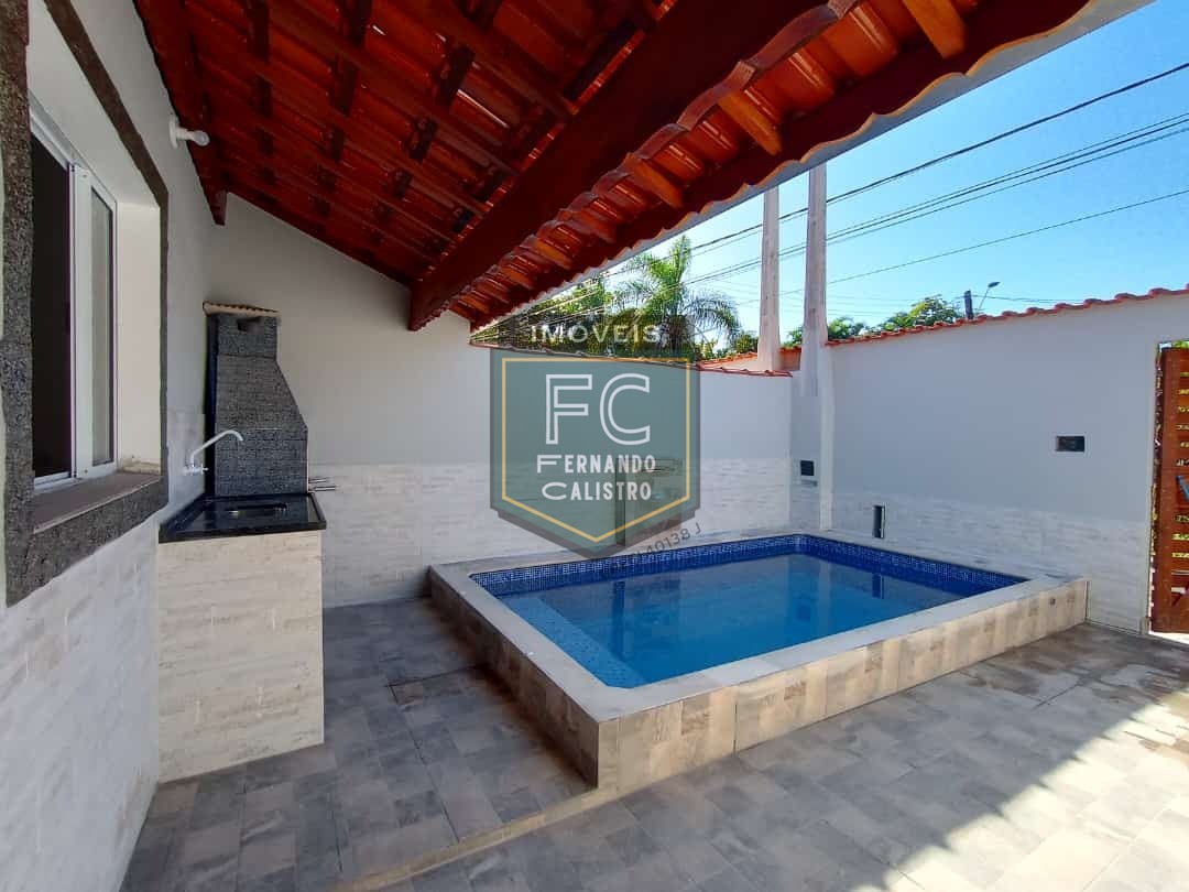Casa térrea nova 2 dormitórios (suíte), piscina, espaço gour