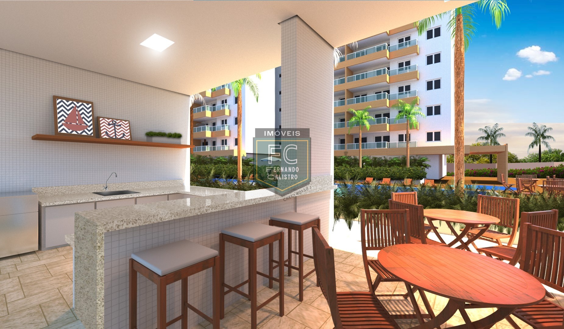 Investimento guarujá: apartamento alto padrão 3 dormitórios 