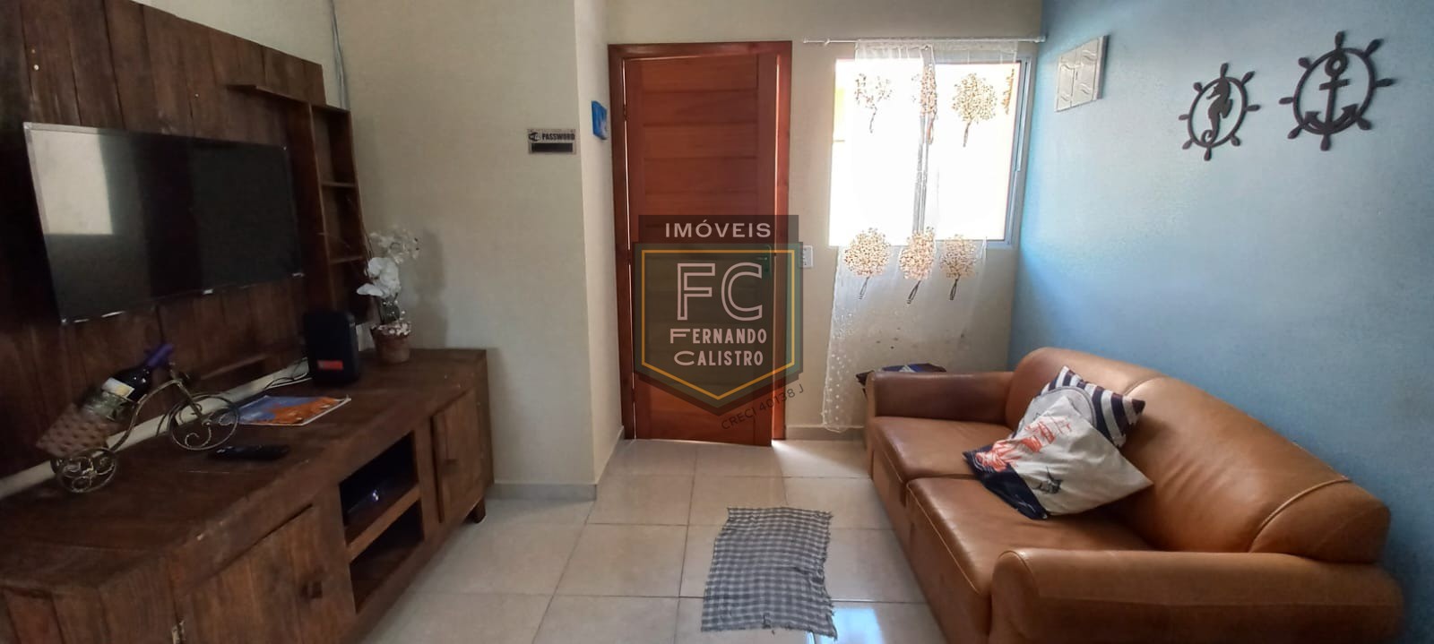 Casa térrea na praia em condomínio fechado, mobiliada, 2 dor