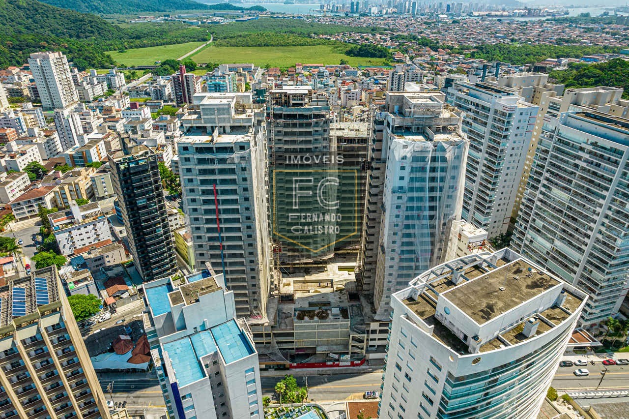 Investimento guarujá: apartamento alto padrão 3 dormitórios (1 suíte), varanda gourmet, 2 vagas, lazer de clube, financ. Direto, v. Alzira, guarujá sp