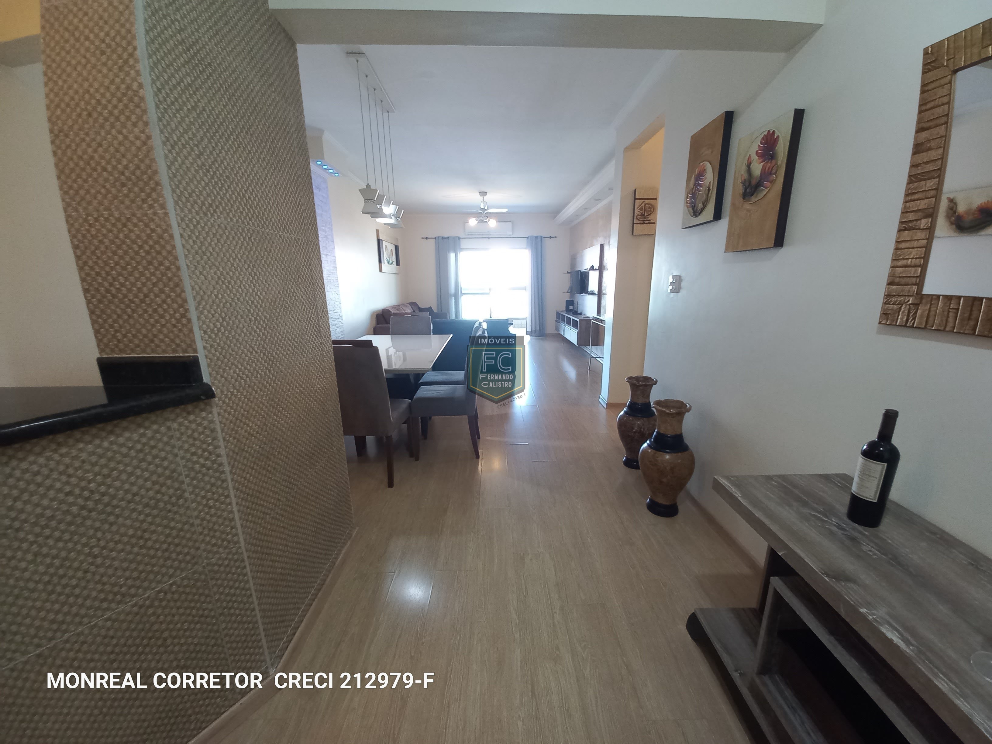 Apartamento 3 Dormitórios (1 Suíte) Frente, Varanda Envidraçada c/ Vista Mar, Móveis Planejados, Condomínio Clube de Luxo, Local Nobre, Mongaguá SP