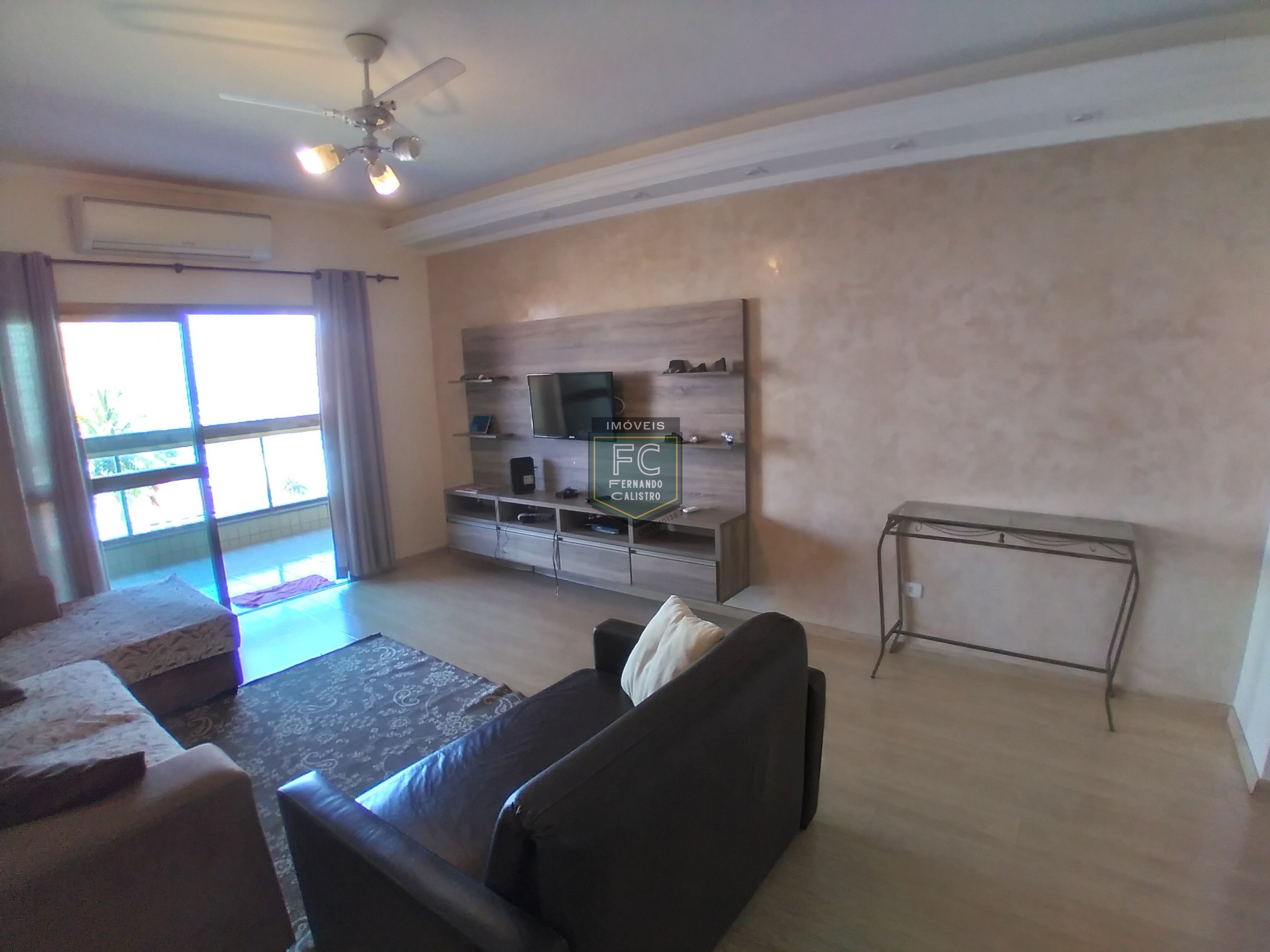 Apartamento 3 Dormitórios (1 Suíte) Frente, Varanda Envidraçada c/ Vista Mar, Móveis Planejados, Condomínio Clube de Luxo, Local Nobre, Mongaguá SP