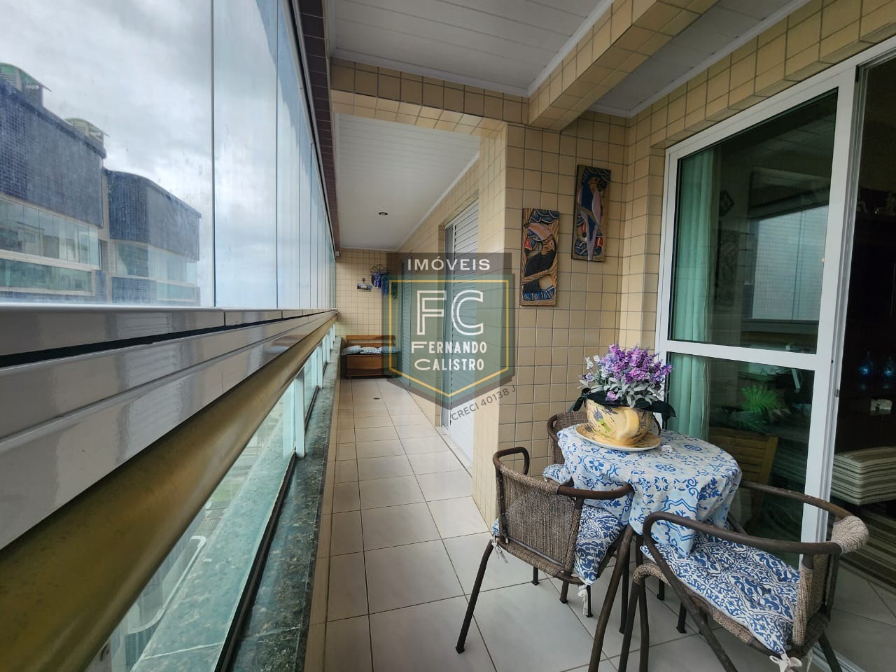 Apartamento alto padrão 2 dormitórios vista para o mar, 2 varandas (1 com churrasqueira), 85 m², piscina, R$ 430.000 - v. Caiçara - praia grande/sp