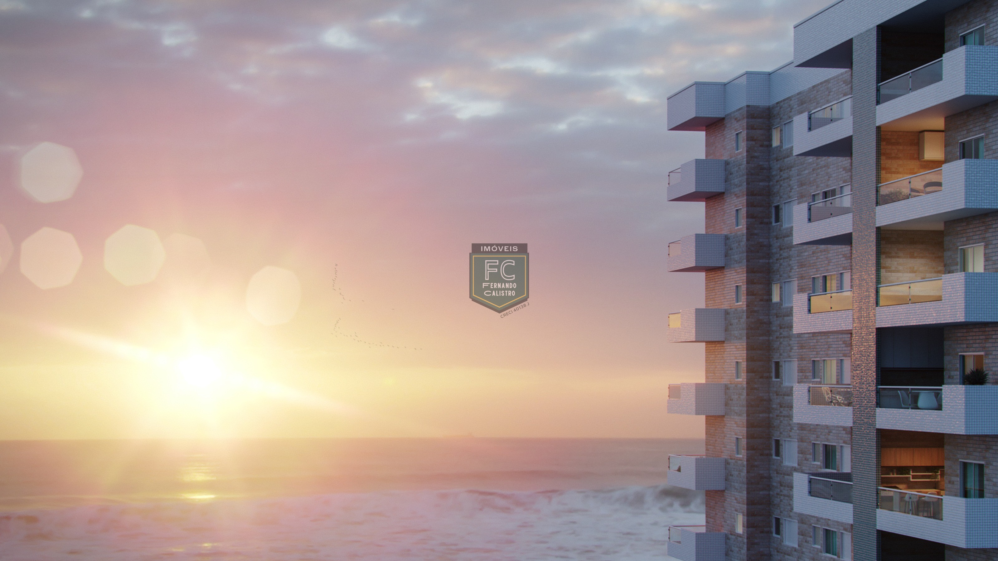 Apartamento 2 dormitórios (1 suíte) altíssimo padrão em obras, varanda gourmet vista mar, financia/permuta, local nobre, centro histórico mongaguá sp