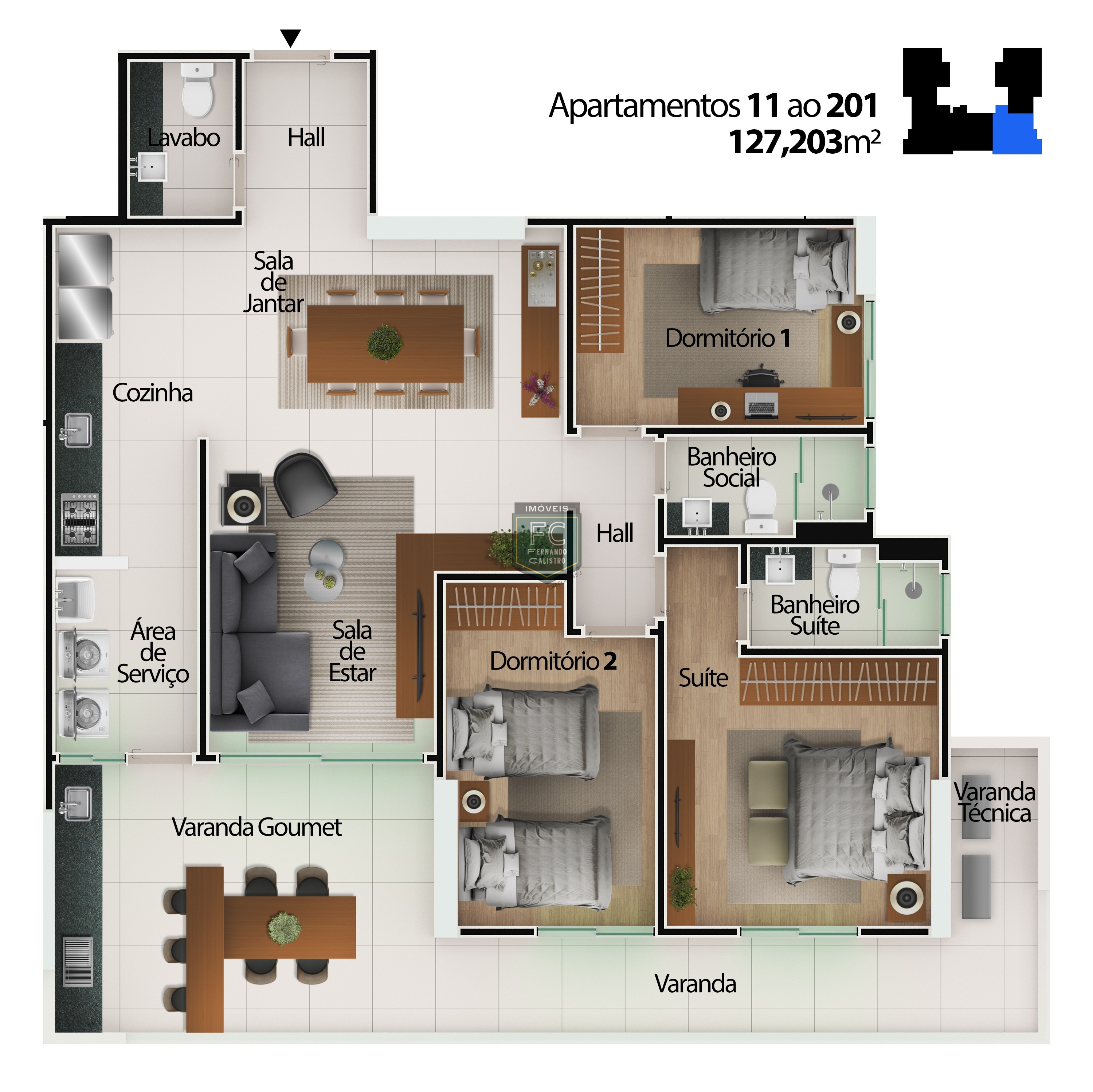 Apartamento 3 dormitórios (1 suíte) altíssimo padrão em obras, varanda gourmet frente mar, financia/permuta, local nobre, centro histórico mongaguá sp