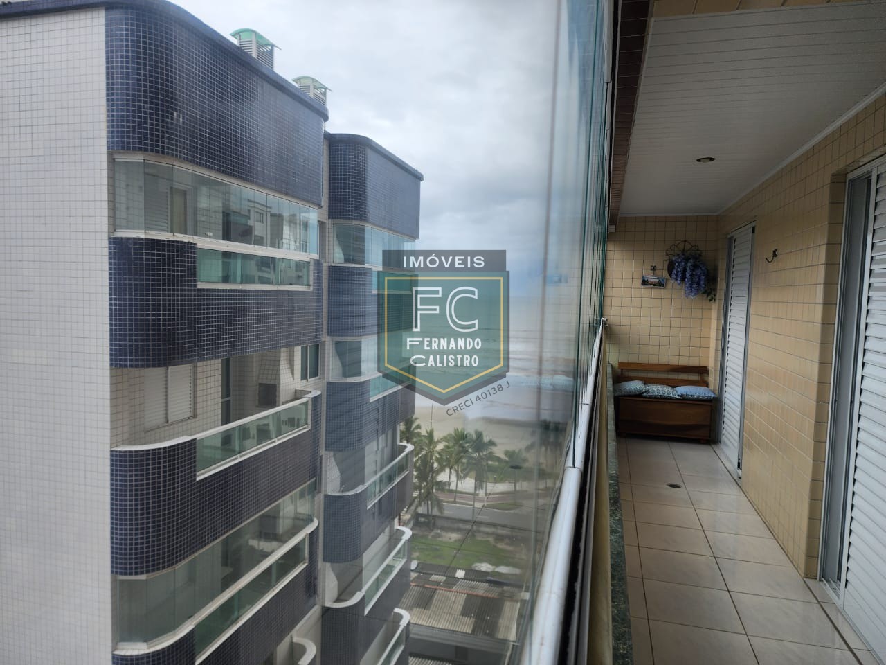Apartamento alto padrão 2 dormitórios vista para o mar, 2 varandas (1 com churrasqueira), 85 m², piscina, R$ 430.000 - v. Caiçara - praia grande/sp