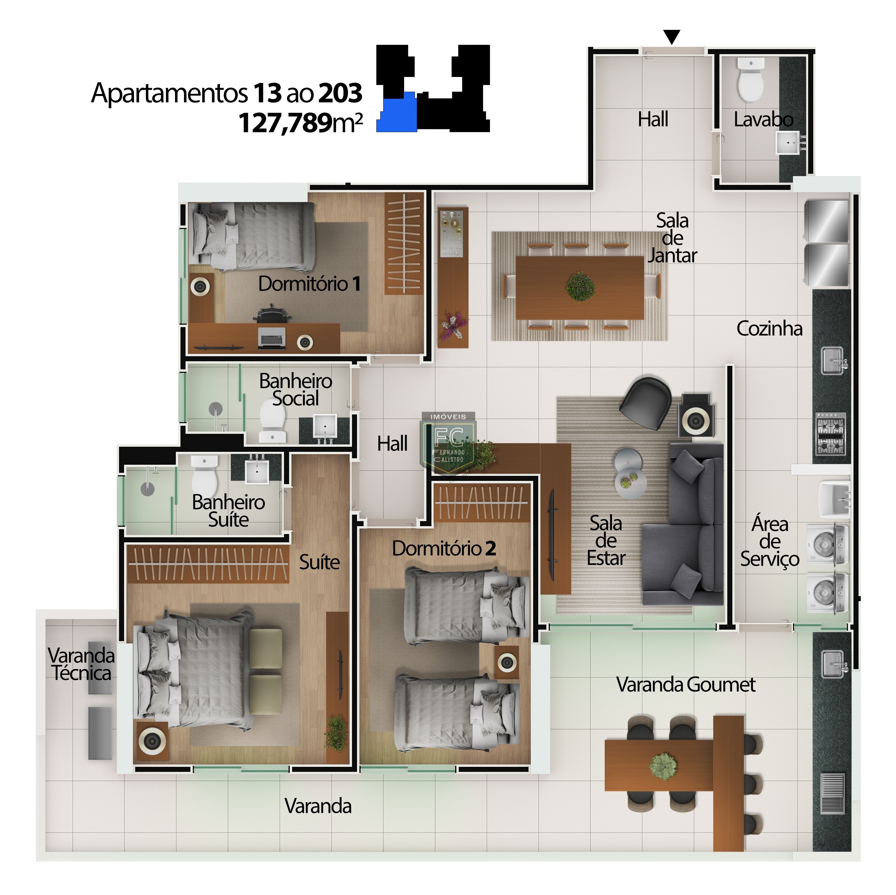 Apartamento 3 dormitórios (1 suíte) altíssimo padrão em obras, varanda gourmet frente mar, financia/permuta, local nobre, centro histórico mongaguá sp