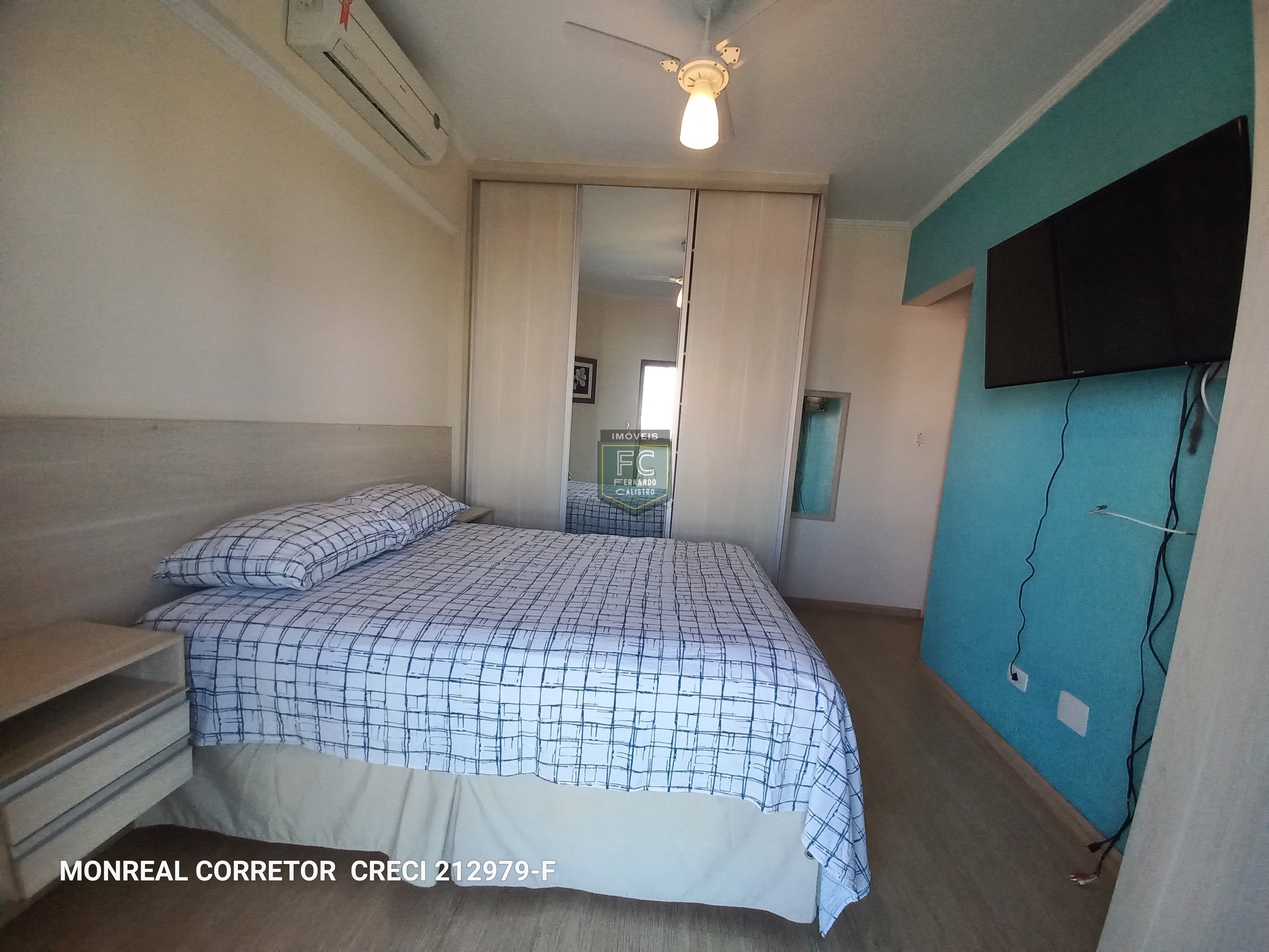 Apartamento 3 Dormitórios (1 Suíte) Frente, Varanda Envidraçada c/ Vista Mar, Móveis Planejados, Condomínio Clube de Luxo, Local Nobre, Mongaguá SP