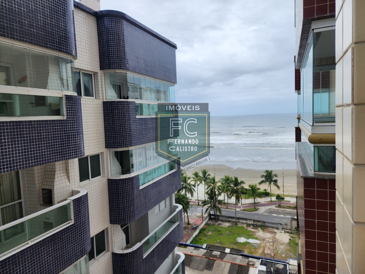 Apartamento alto padrão 2 dormitórios vista para o mar, 2 varandas (1 com churrasqueira), 85 m², piscina, R$ 430.000 - v. Caiçara - praia grande/sp