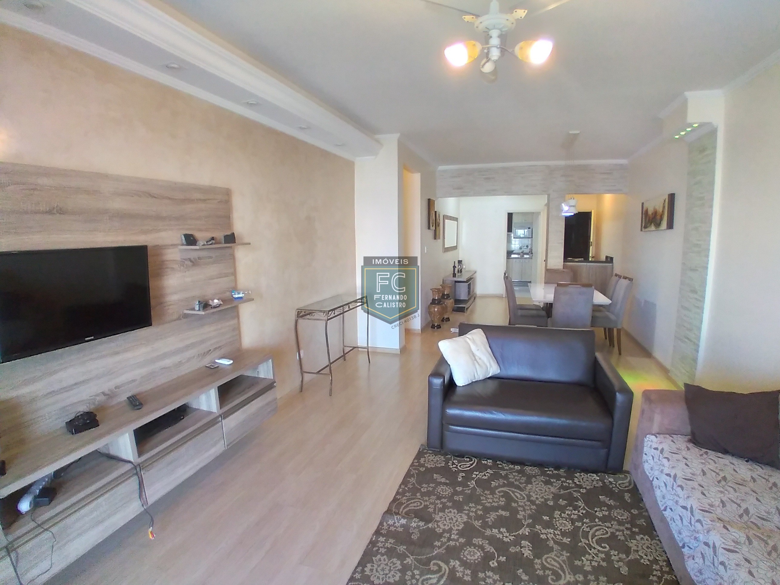 Apartamento 3 Dormitórios (1 Suíte) Frente, Varanda Envidraçada c/ Vista Mar, Móveis Planejados, Condomínio Clube de Luxo, Local Nobre, Mongaguá SP