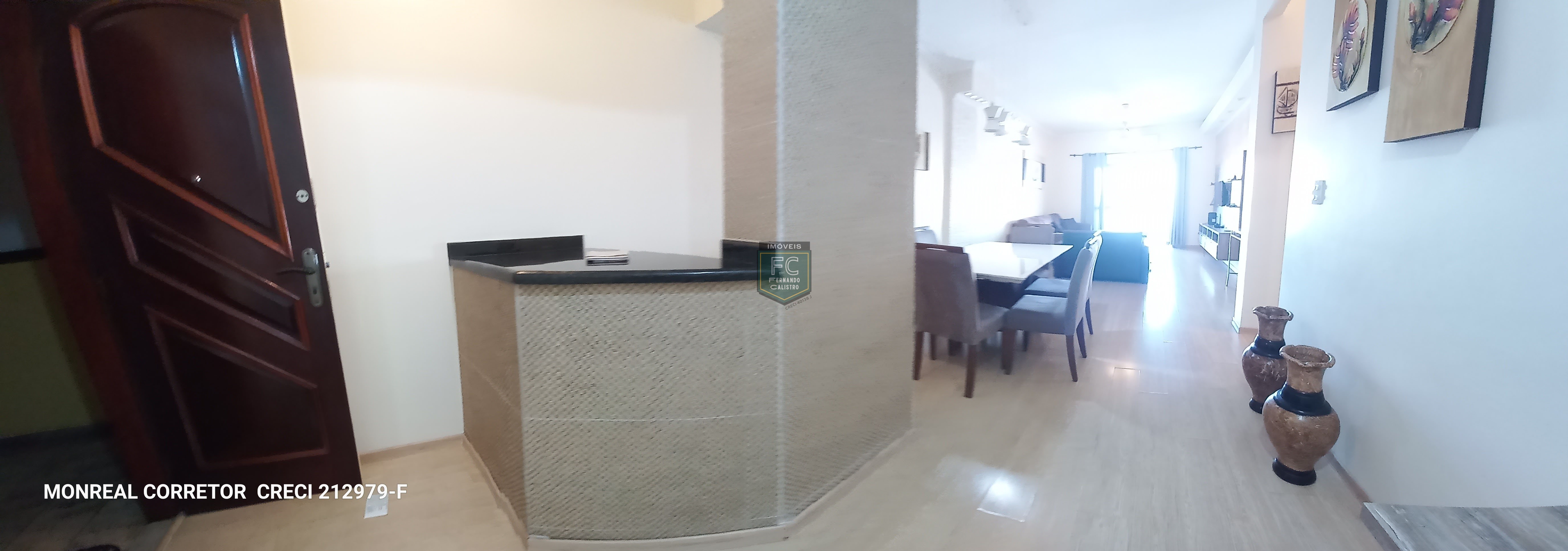 Apartamento 3 Dormitórios (1 Suíte) Frente, Varanda Envidraçada c/ Vista Mar, Móveis Planejados, Condomínio Clube de Luxo, Local Nobre, Mongaguá SP