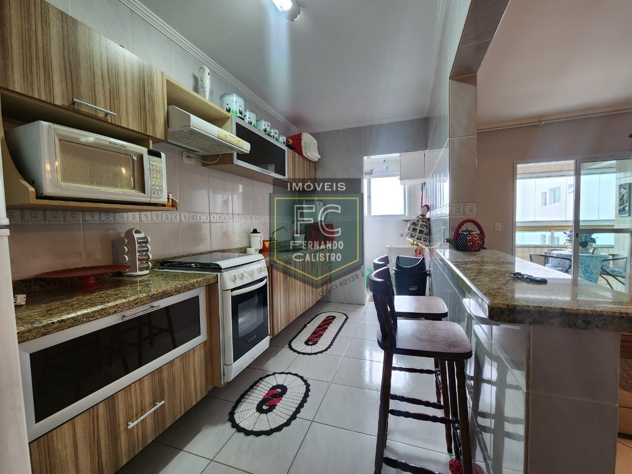 Apartamento alto padrão 2 dormitórios vista para o mar, 2 varandas (1 com churrasqueira), 85 m², piscina, R$ 430.000 - v. Caiçara - praia grande/sp