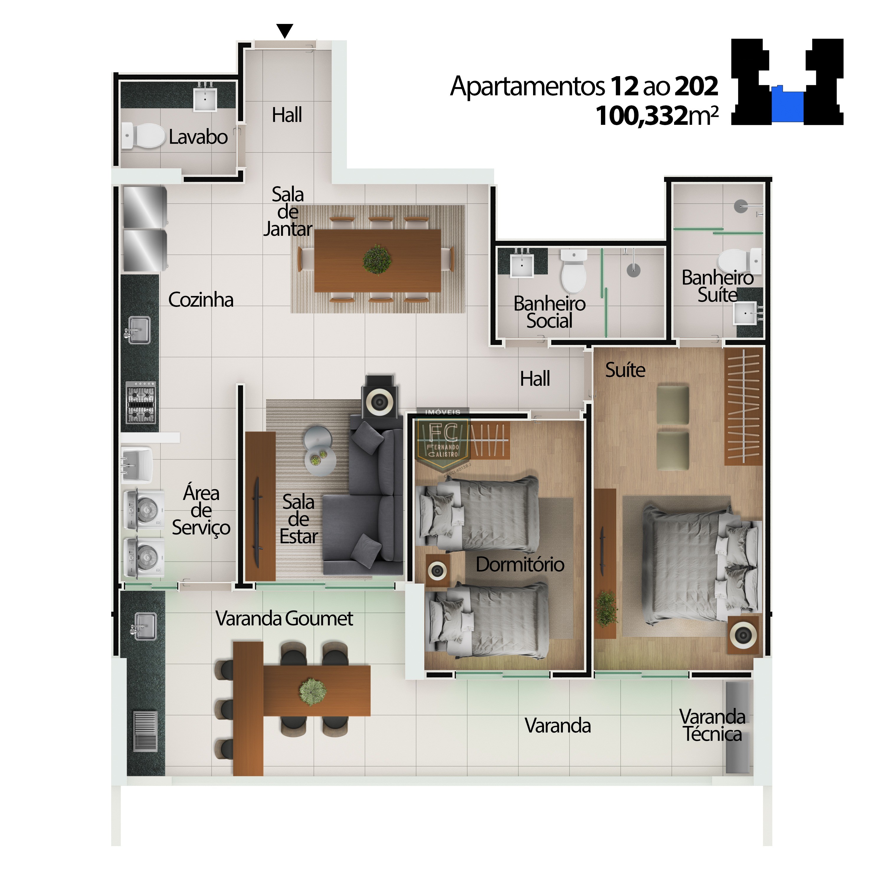 Apartamento 2 dormitórios (1 suíte) alto padrão frente mar em obras, varanda gourmet vista mar, financia / permuta, local nobre, centro mongaguá sp