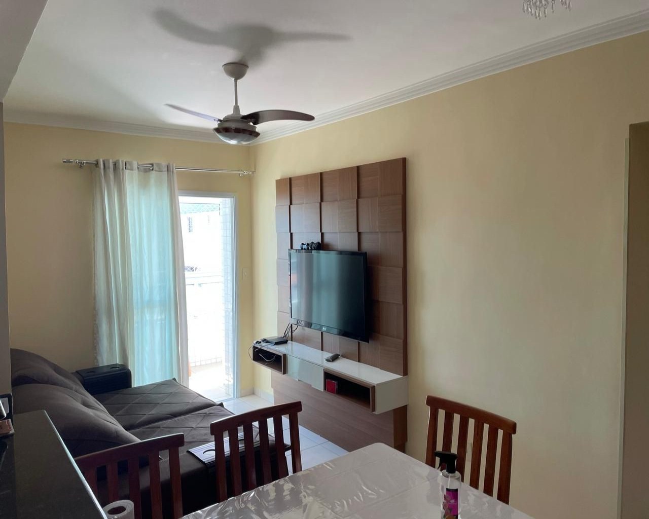 Apto mobiliado, pé na areia, c/ 2 dorm., 78 m² - caiçara - praia grande/sp