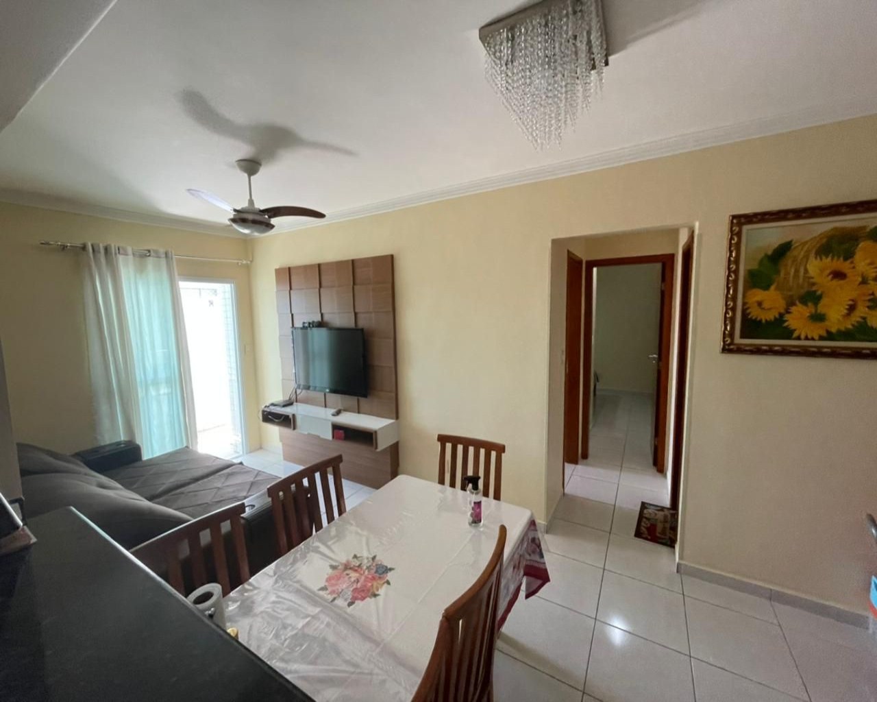 Apto mobiliado, pé na areia, c/ 2 dorm., 78 m² - caiçara - praia grande/sp