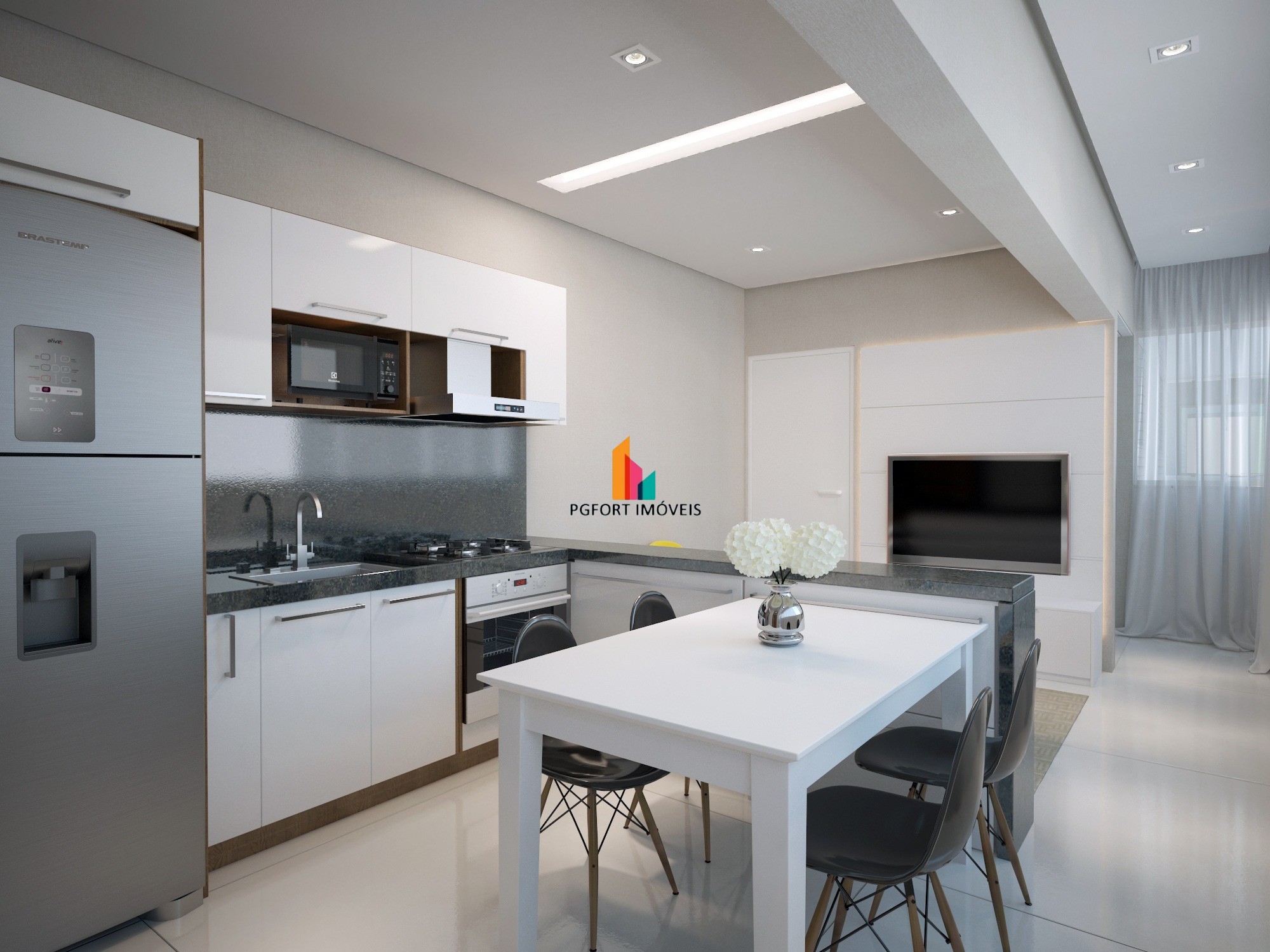 Apartamento residencial em praia grande - sp, guilhermina