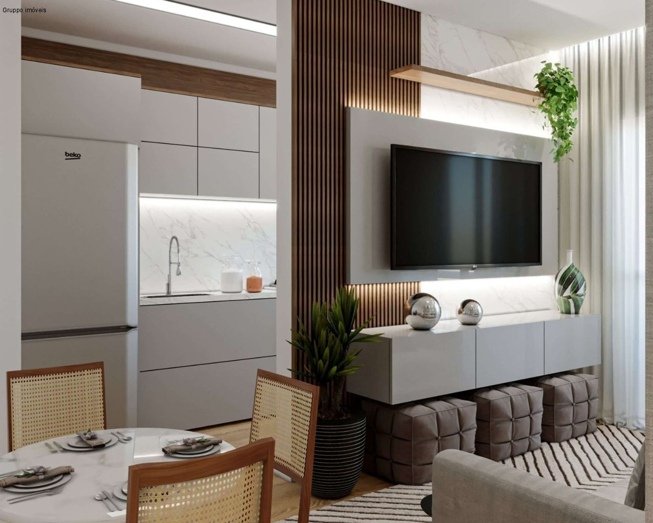 Apartamento de 2 dormitórios com varanda estendida - São josé dos campos