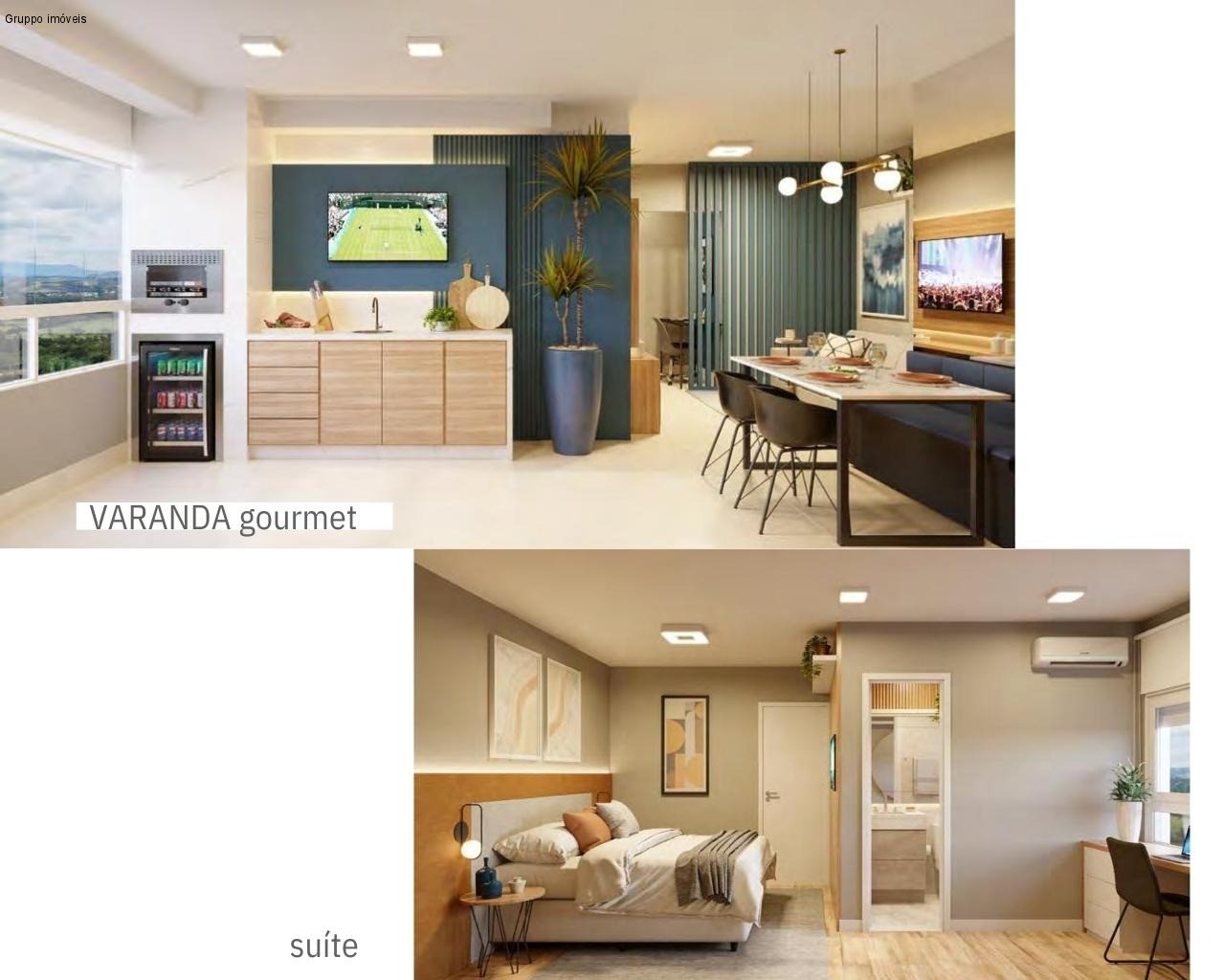 Apartamento alto padrão com 2 dormitórios no Colinas em São José dos Campos