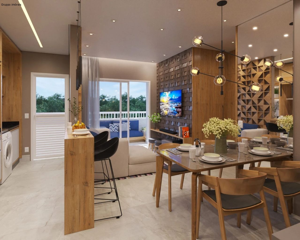 Apartamento de 2 dorm. com Vista definitiva - Vila industrial