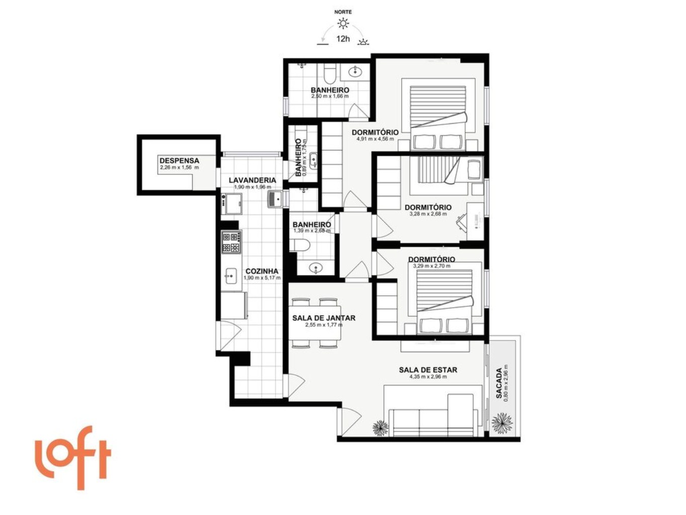 APARTAMENTO RESIDENCIAL em São Paulo - SP, Campo Belo