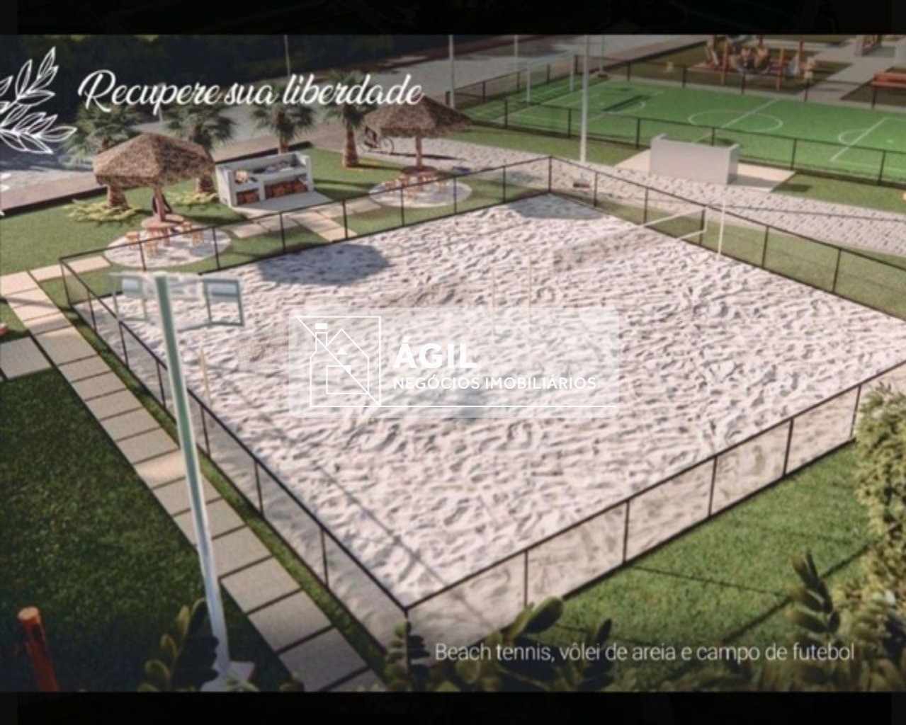 Terreno em Condomínio - Caçapava - Condomínio Residencial Ecopark Bourbon - 500m².