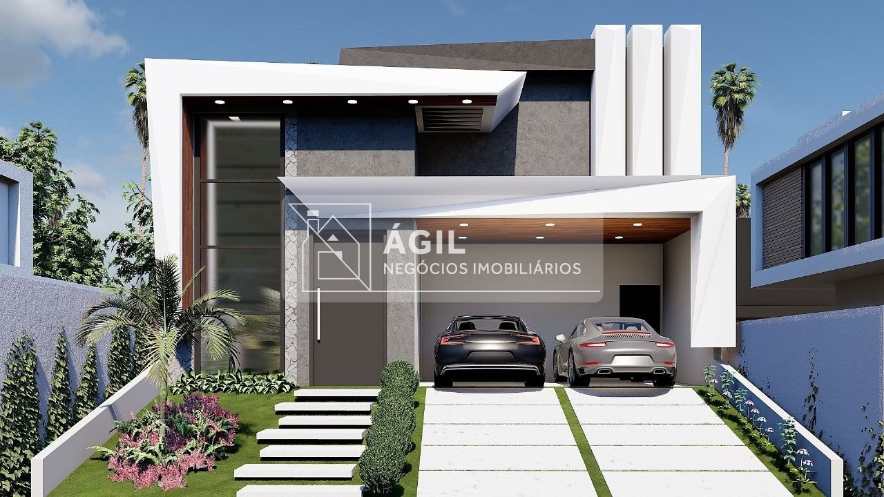 Casa em construção com piscina no Condomínio Vem Viver Jacareí - Vivva Residencial Clube
