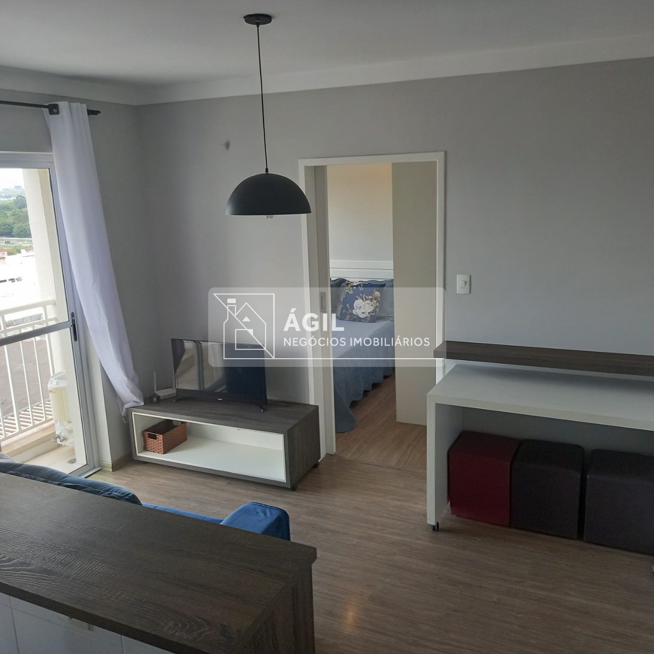 Apartamento MOBILIADO- Jardim Oswaldo Cruz - Residencial House Vale - 40 m² - 1 Dormitório.