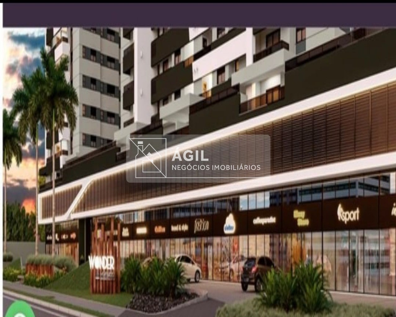 Lançamento Wonder apartamento a Venda no Cidade jardim em São José dos Campos-SP -85m² total -3 dormitórios sendo uma suíte -2 banheiros com suíte