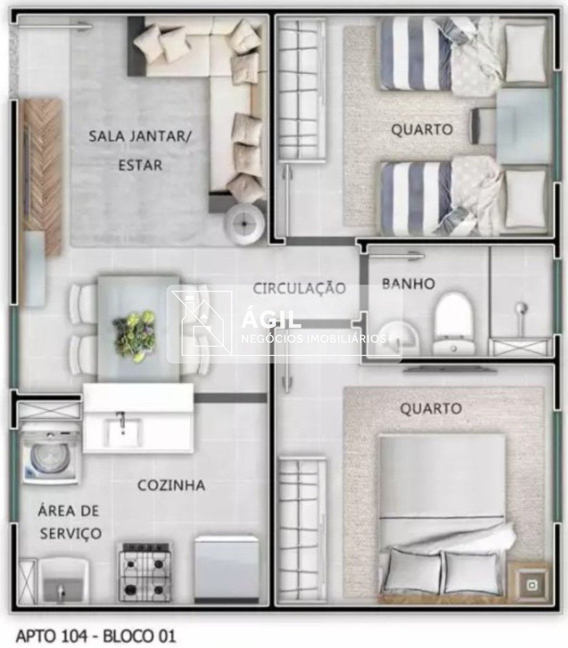 Alugo apartamento no condomínio parque jacarandá - jacareí -