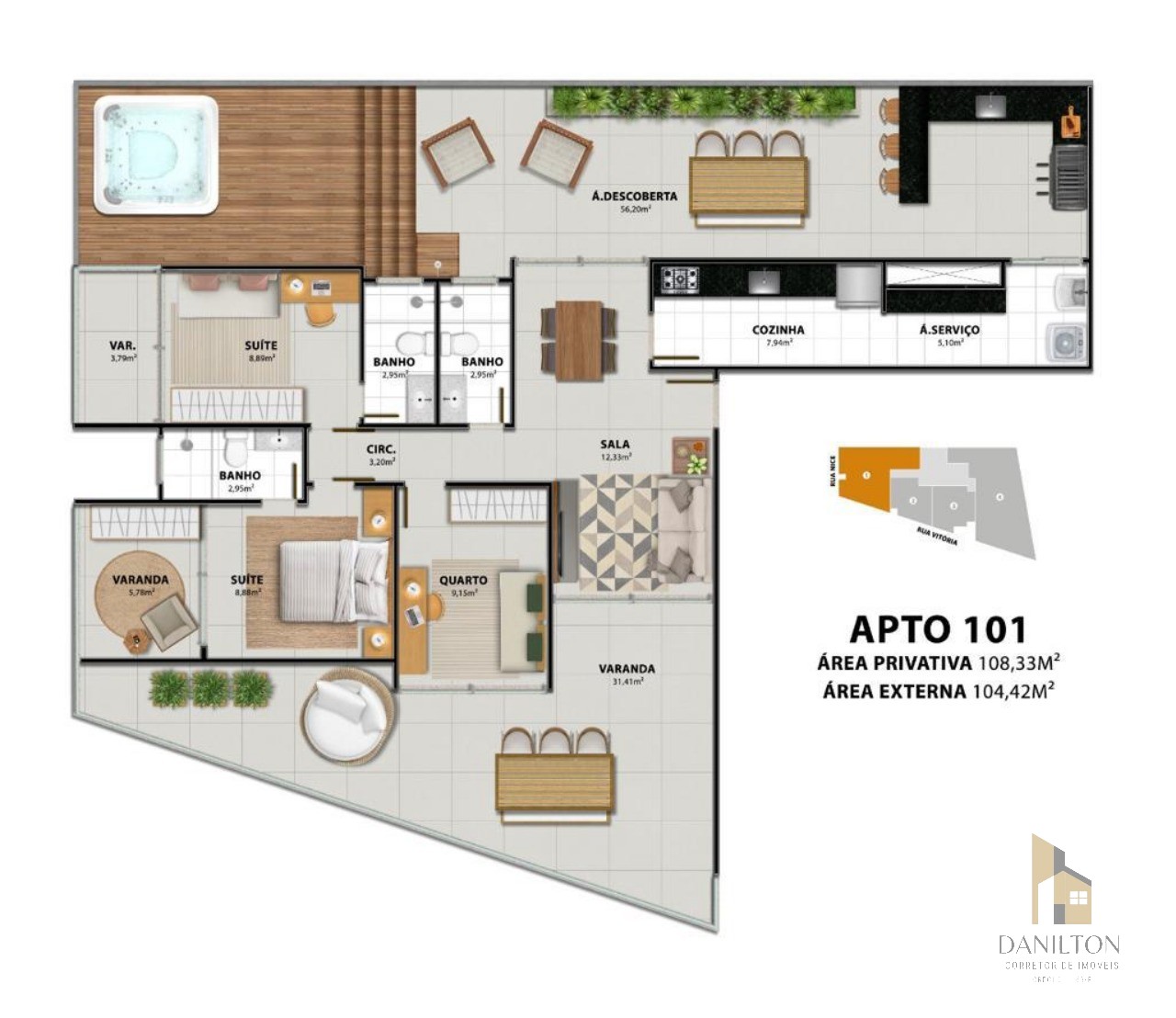 Apartamento com 3 quartos área de Lazer completa a venda na Praia do morro financiamiento com a construtora, GUARAPARI-ES